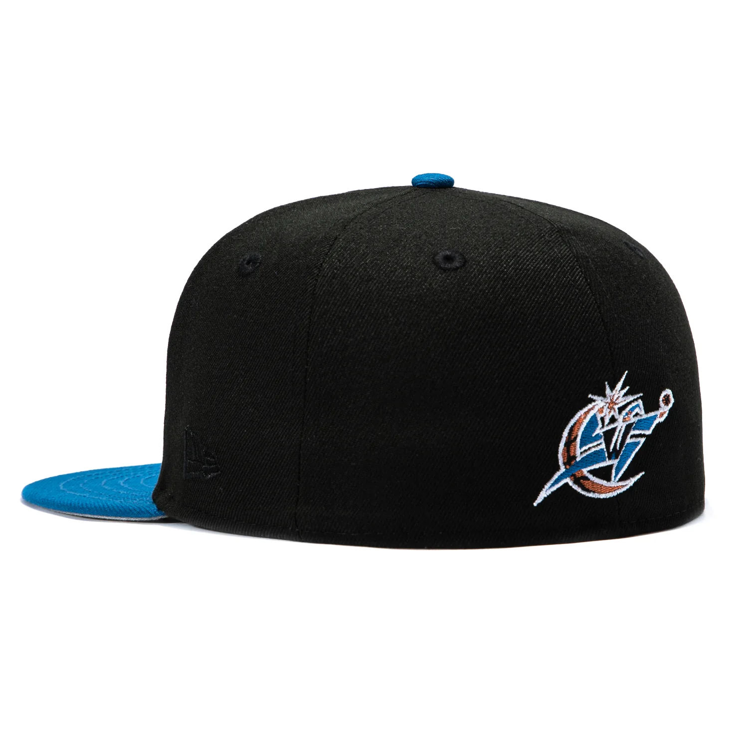 New Era 59Fifty Washington Wizards 2001 All Star Game Patch DC Hat - Black, Indigo - Image 3
