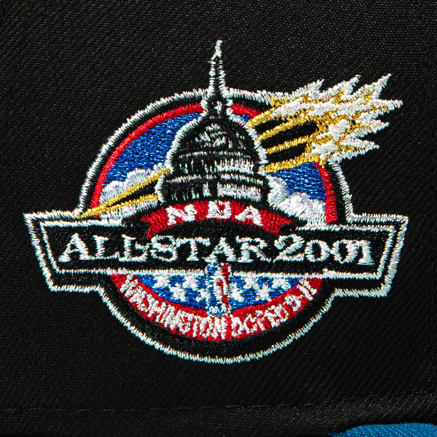 New Era 59Fifty Washington Wizards 2001 All Star Game Patch DC Hat - Black, Indigo - Image 5