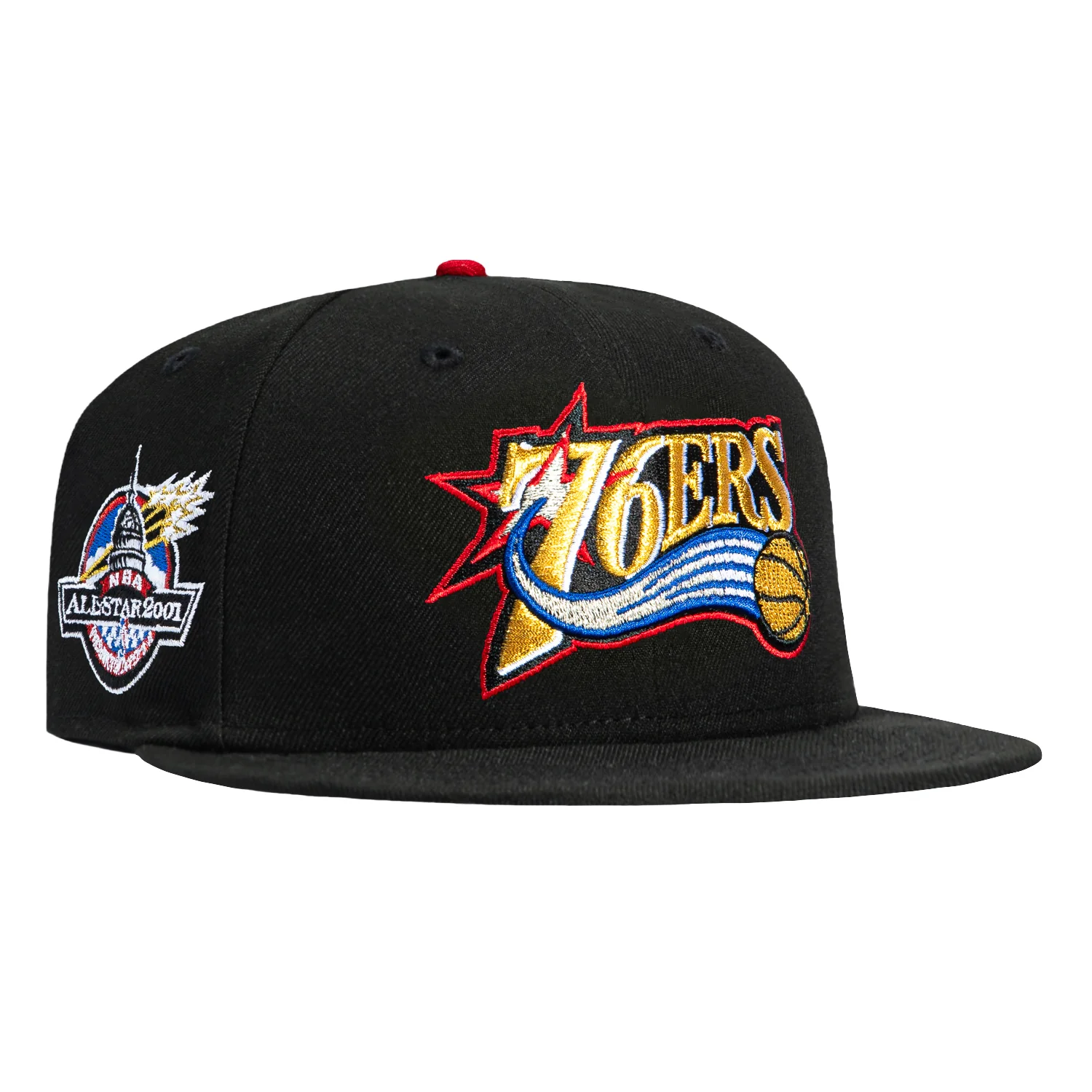 New Era 59Fifty Philadelphia 76ers 2001 All Star Game Patch 1997 Alternate Hat - Black