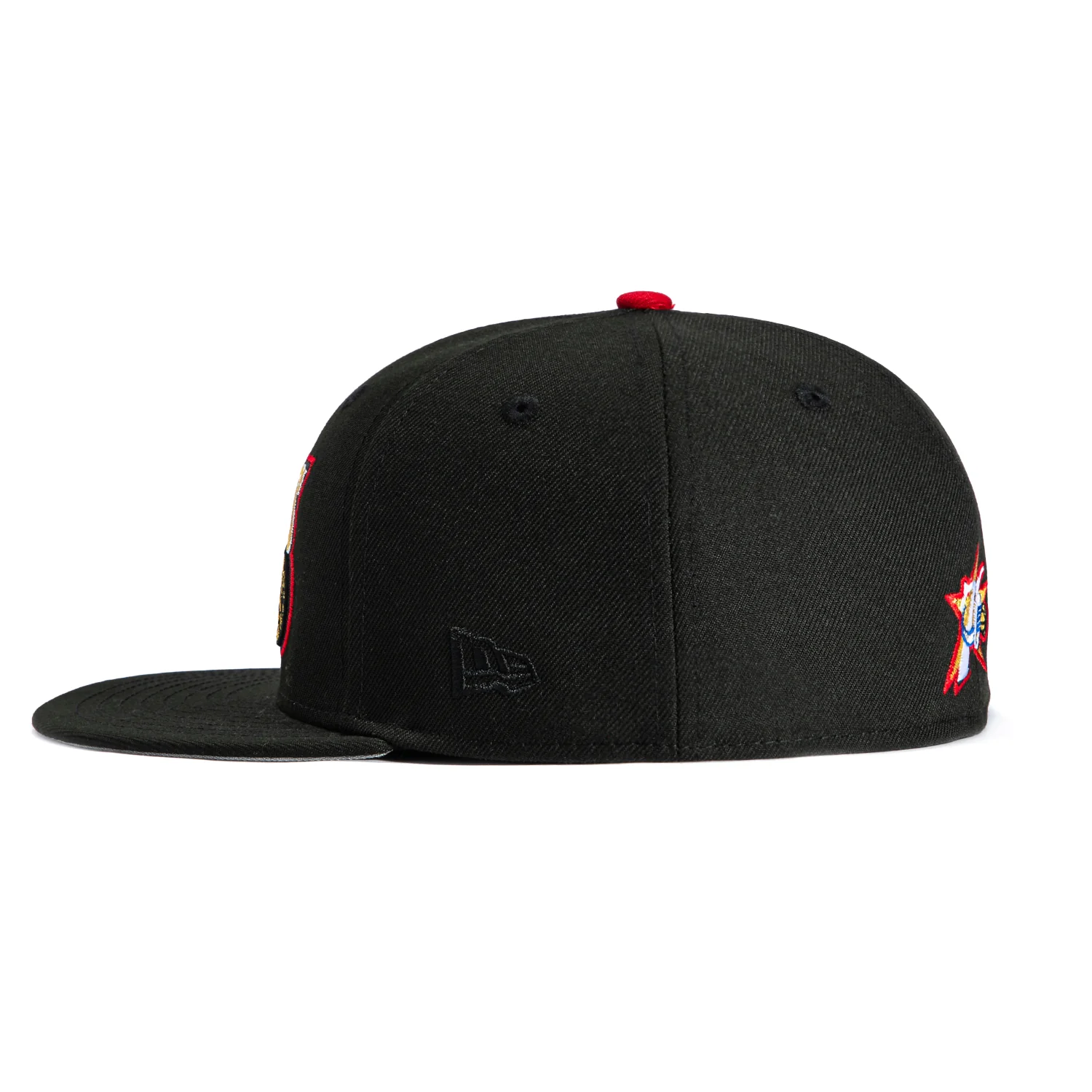 New Era 59Fifty Philadelphia 76ers 2001 All Star Game Patch 1997 Alternate Hat - Black - Image 3
