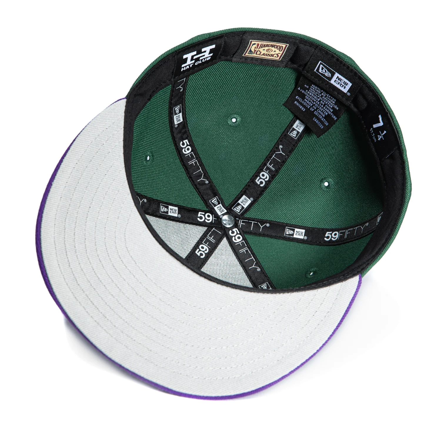New Era 59Fifty Milwaukee Bucks 1993 Hat - Green, Purple - Image 2