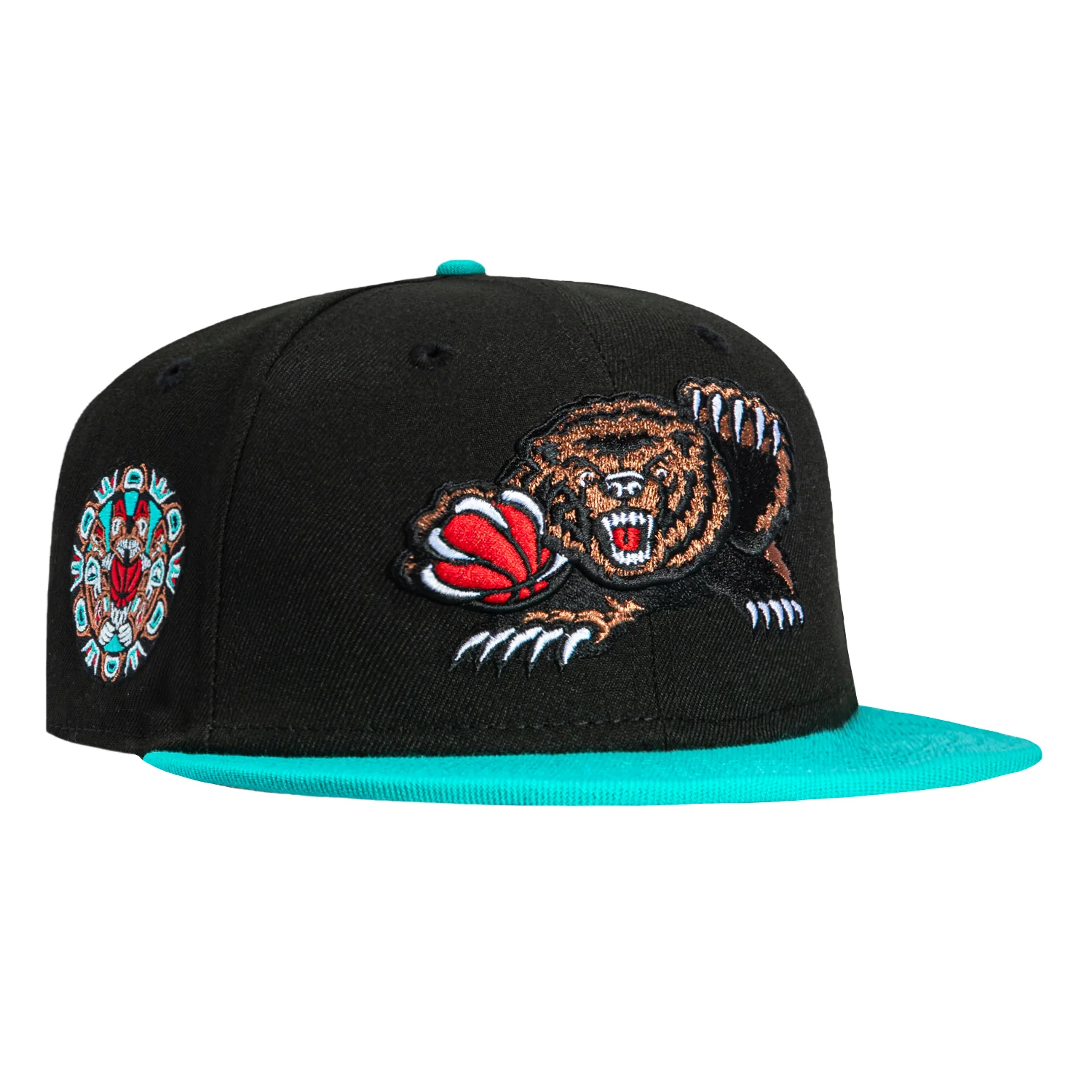 New Era 59Fifty Memphis Grizzlies Logo Patch 1995 Alternate Hat - Black, Teal