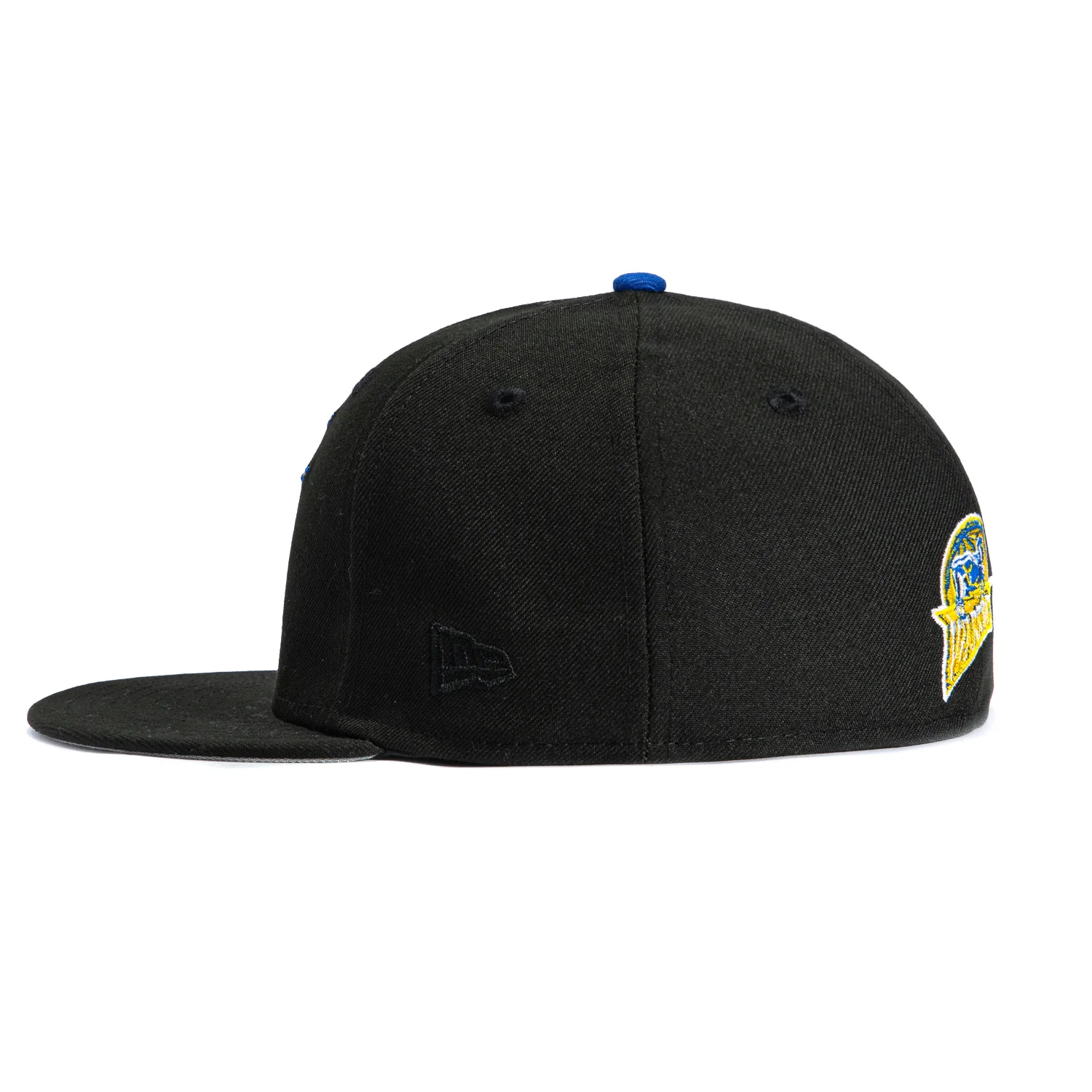 New Era 59Fifty Golden State Warriors 1997 Alternate Hat - Black, Royal, Gold - Image 3