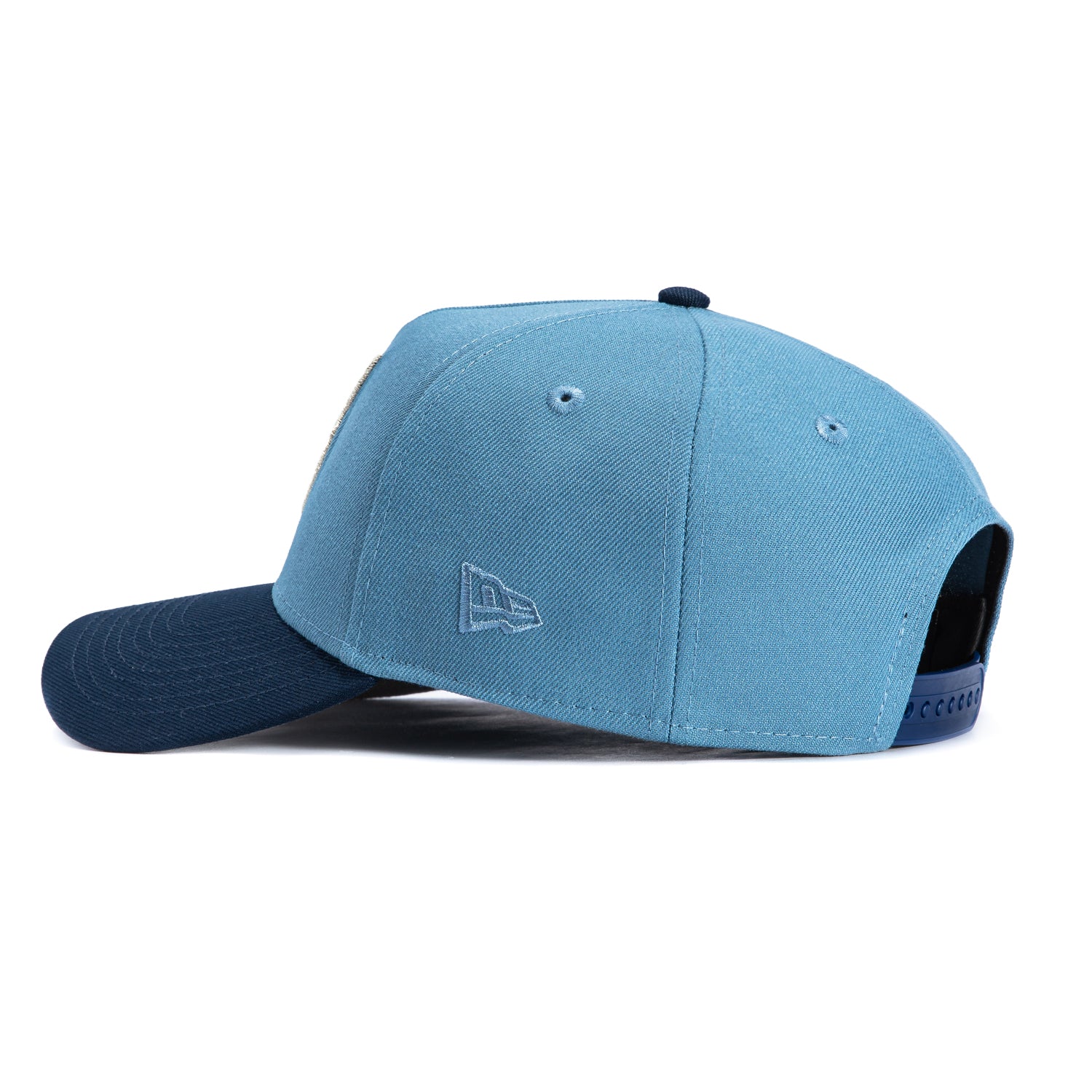 New Era 9Forty A-Frame Charlotte Bobcats Logo Patch Alternate Snapback Hat - Indigo, Navy - Image 2
