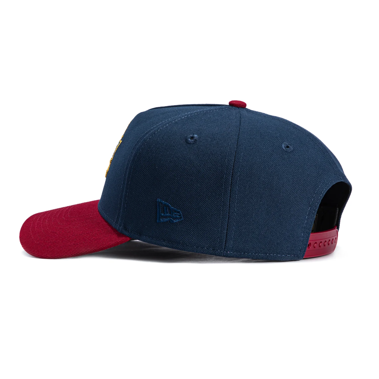 New Era 9Forty A-Frame Cleveland Cavaliers 2003 Snapback Hat - Navy, Cardinal - Image 2