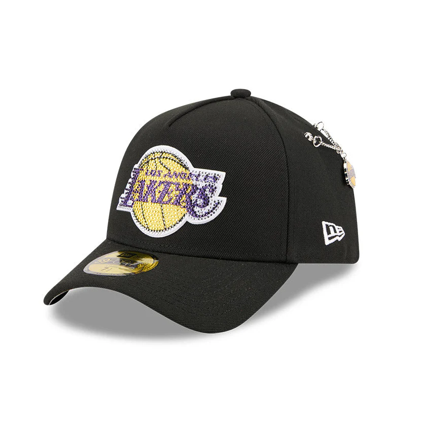 New Era 59Forty A-Frame 2026 NBA Draft Los Angeles Lakers Rhinestone Hat - Black - Image 3