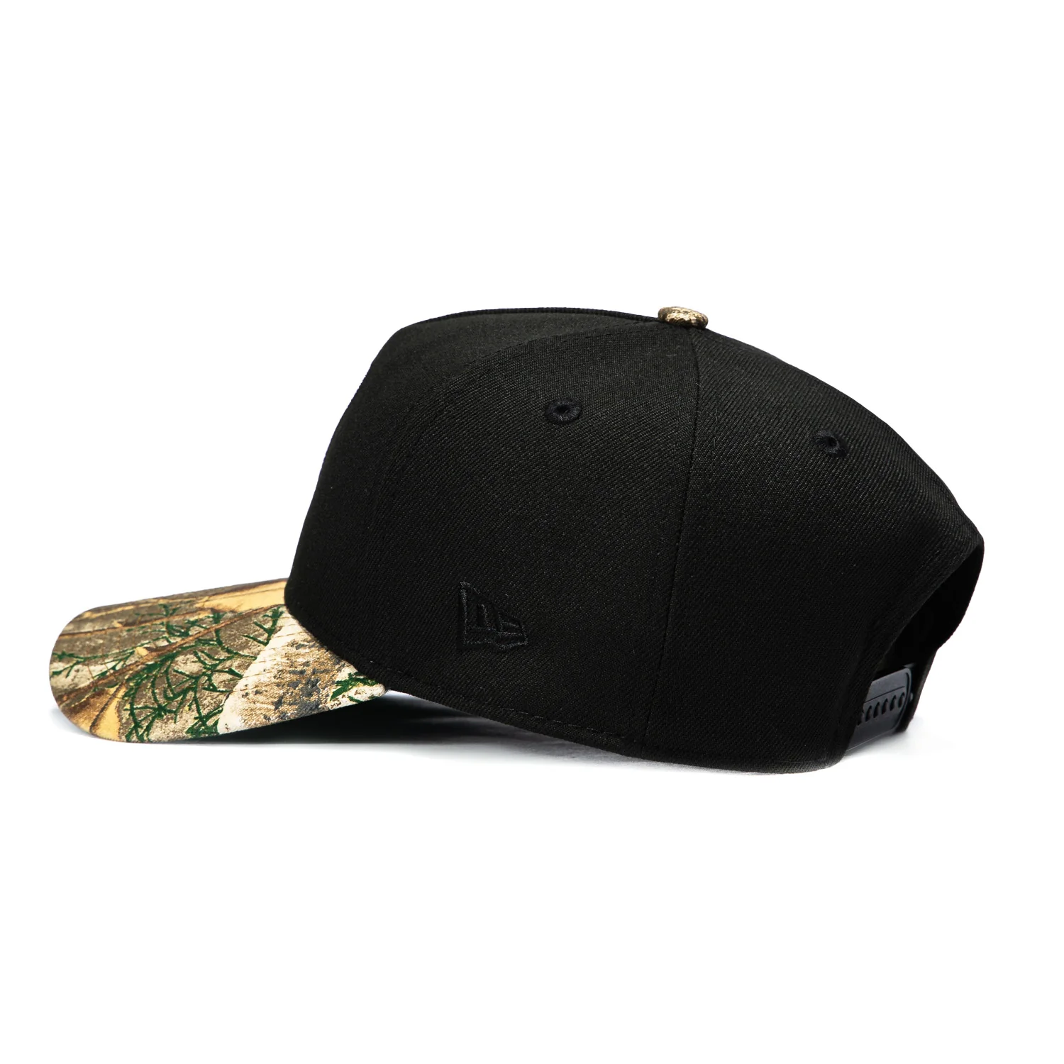 New Era 9Forty A-Frame Brooklyn Nets City Patch Arch Snapback Hat - Black, Realtree - Image 2
