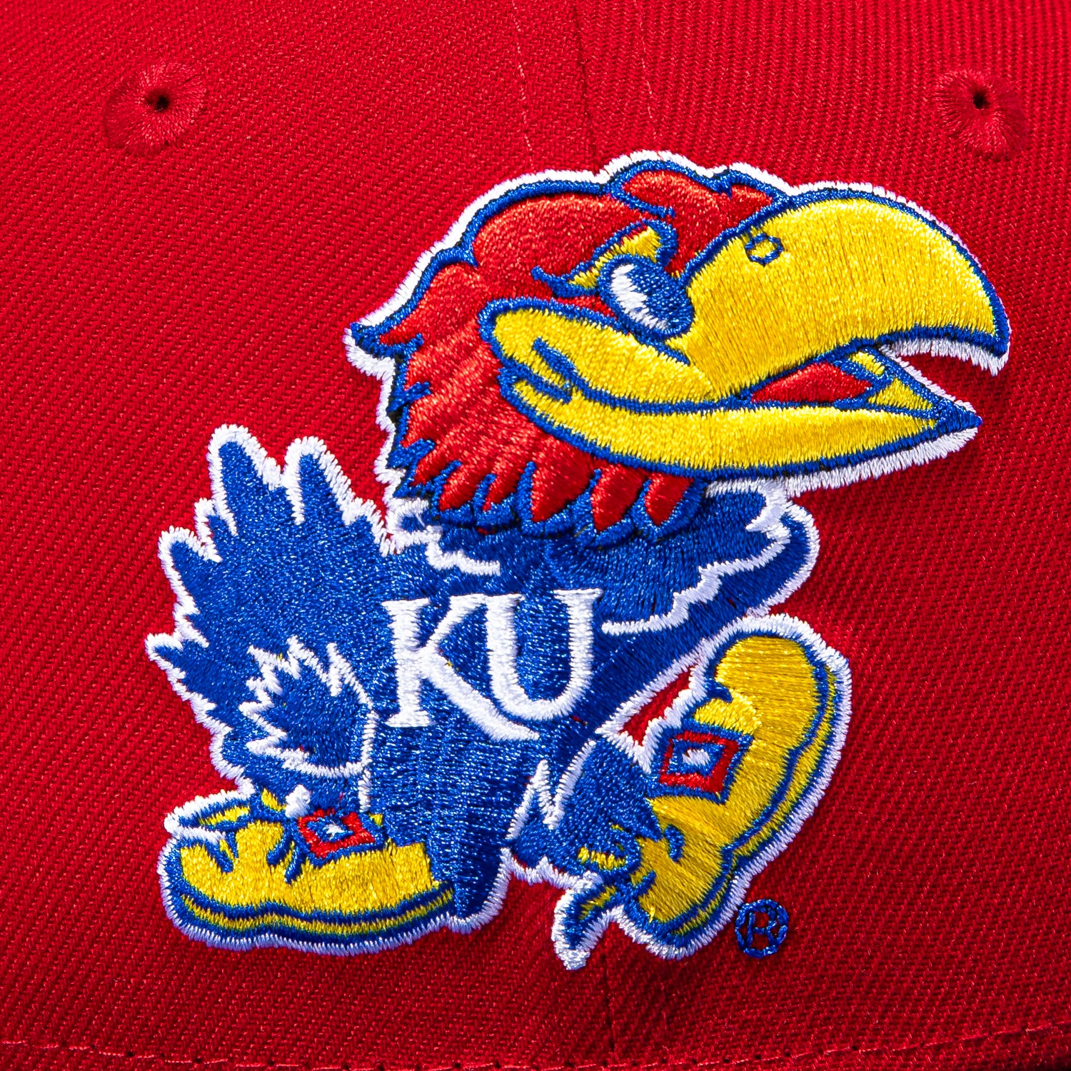 New Era 59Fifty Kansas Jayhawks 2008 Final Four Patch Hat - Red, Royal - Image 4