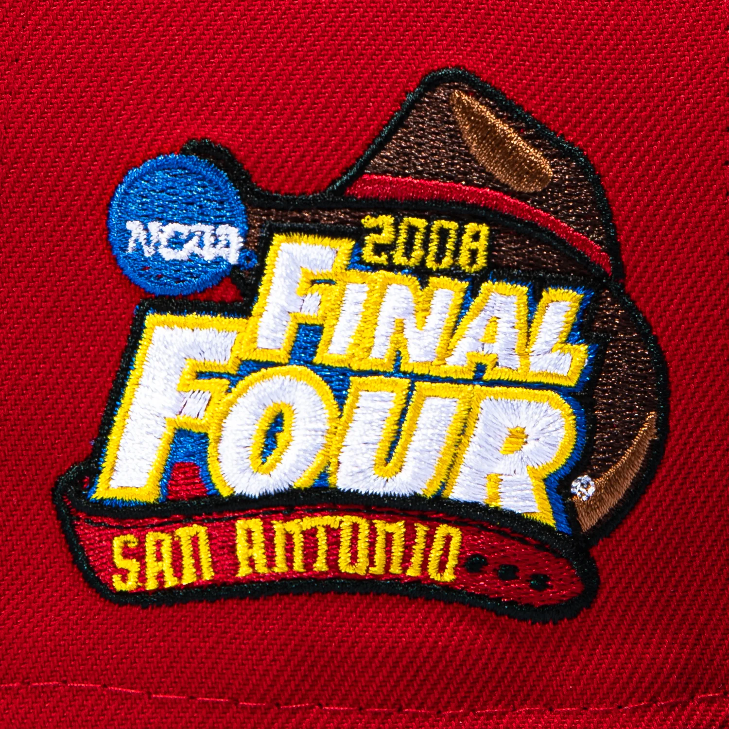 New Era 59Fifty Kansas Jayhawks 2008 Final Four Patch Hat - Red, Royal - Image 5