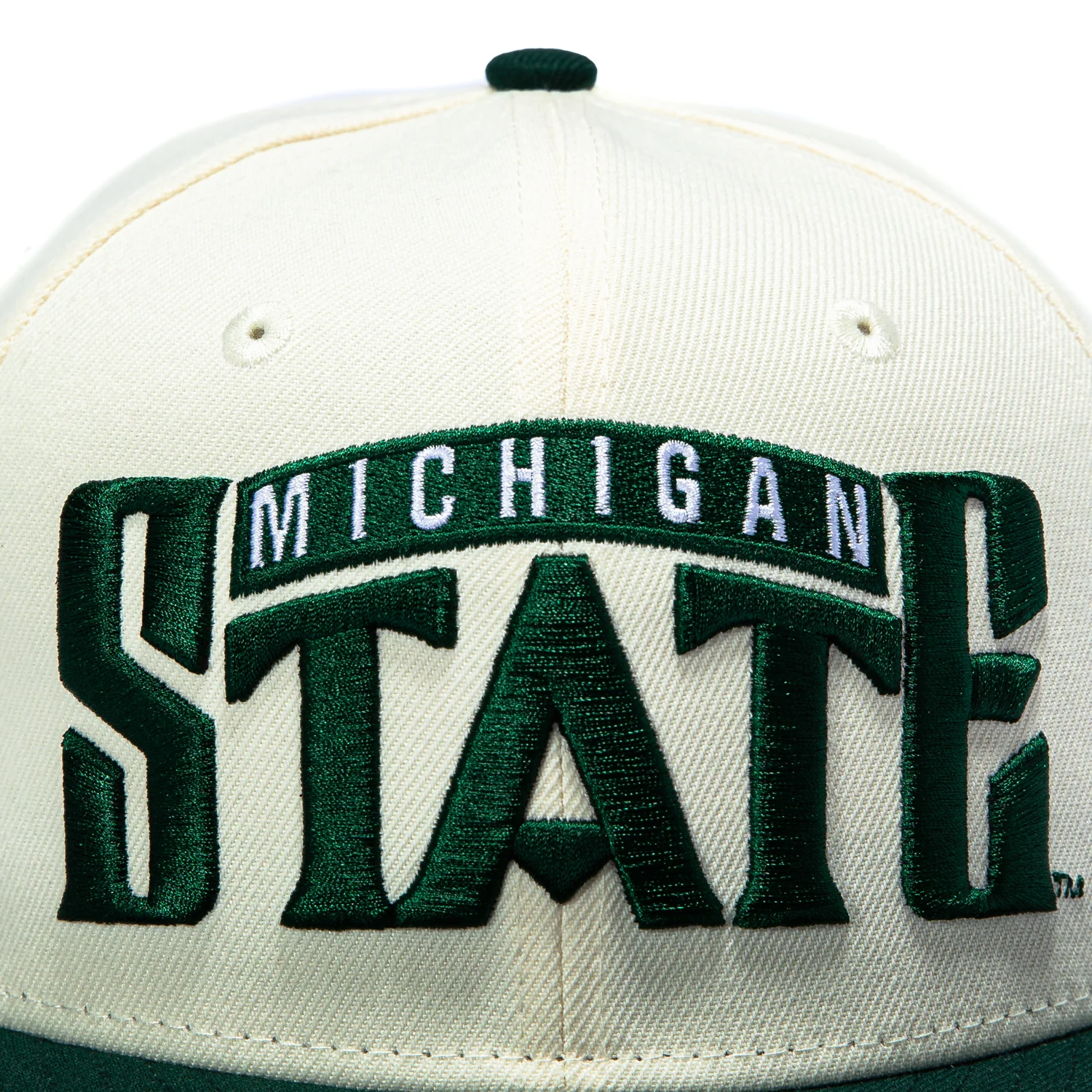 New Era 59Fifty Michigan State Spartans 2000 Final Four Patch Word Hat - White, Green - Image 4