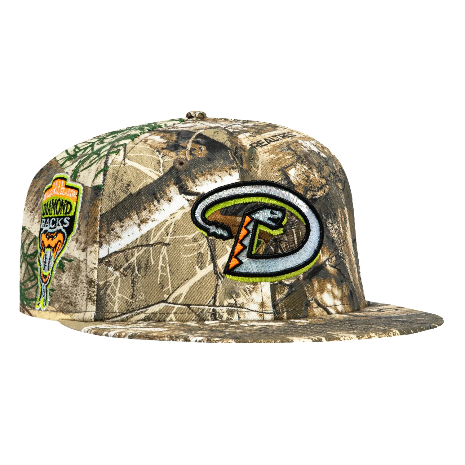 New Era 59Fifty Neon Realtree Arizona Diamondbacks Inaugural Patch D Hat - Realtree