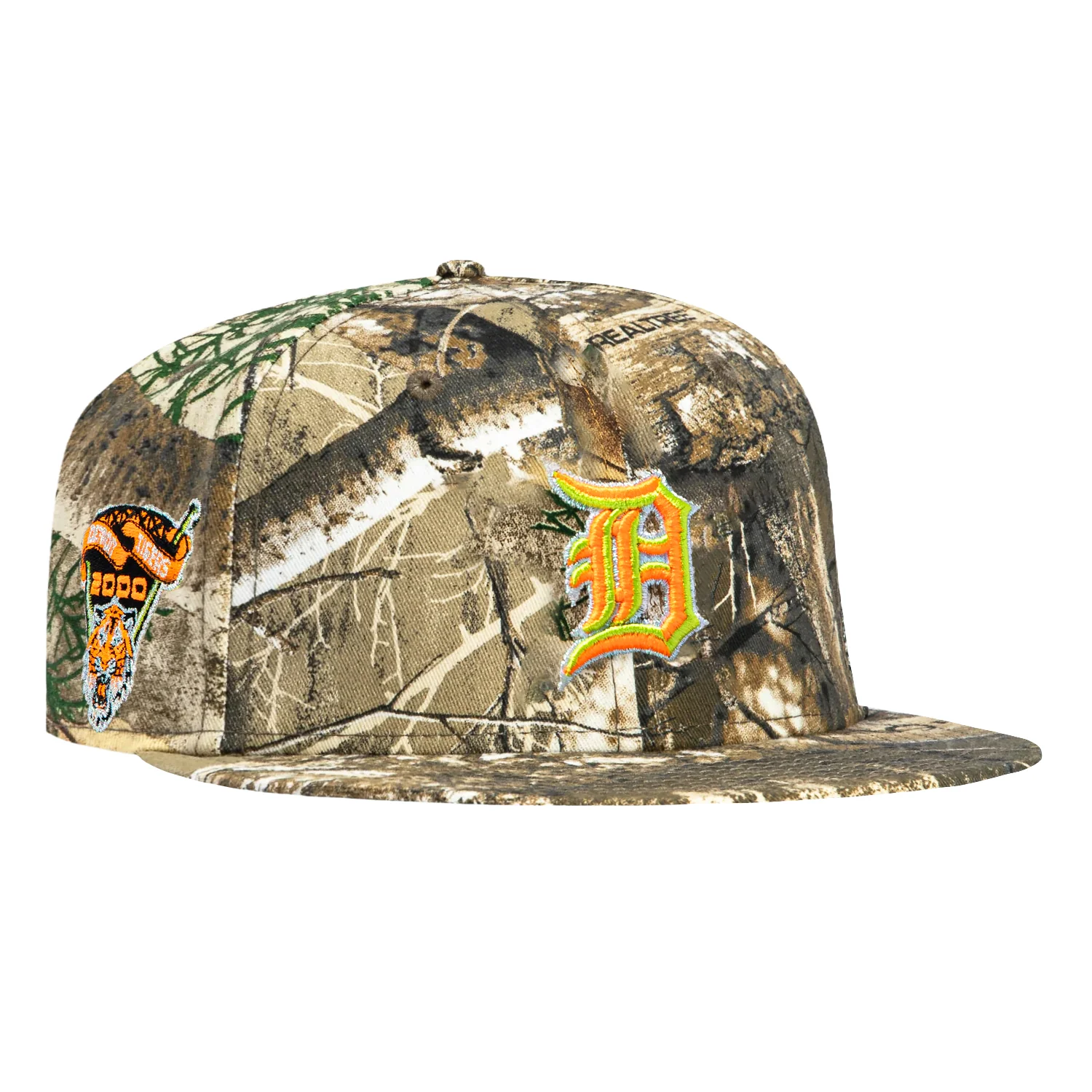 New Era 59Fifty Neon Realtree Detroit Tigers 2000 Inaugural Patch Hat - Realtree