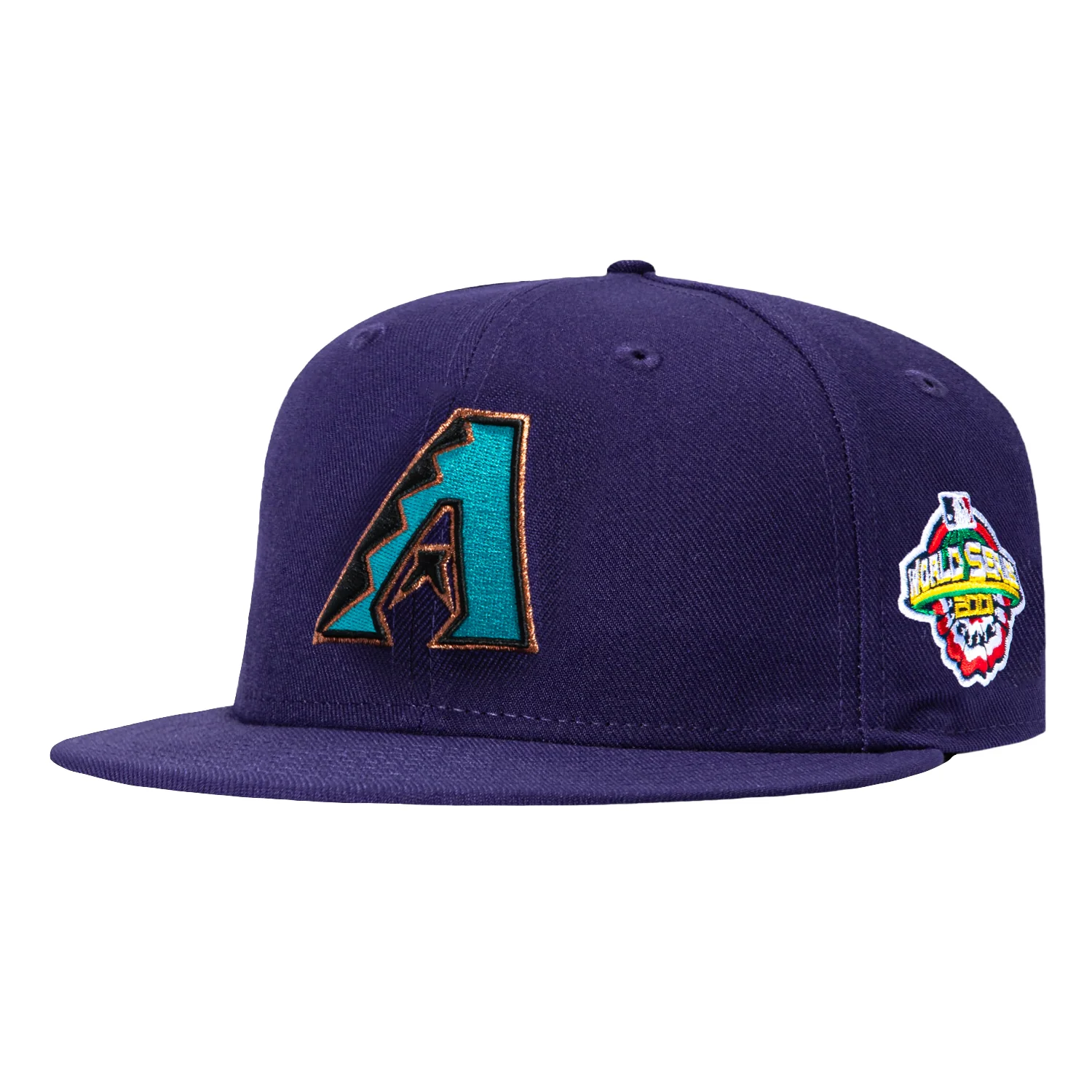 New Era 59Fifty Arizona Diamondbacks 2001 World Series Patch Hat - Purple