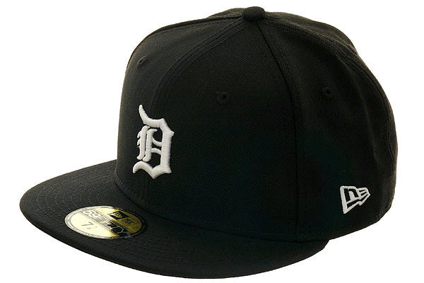 New Era 59Fifty Detroit Tigers Fitted Hat - Black, White - Image 2