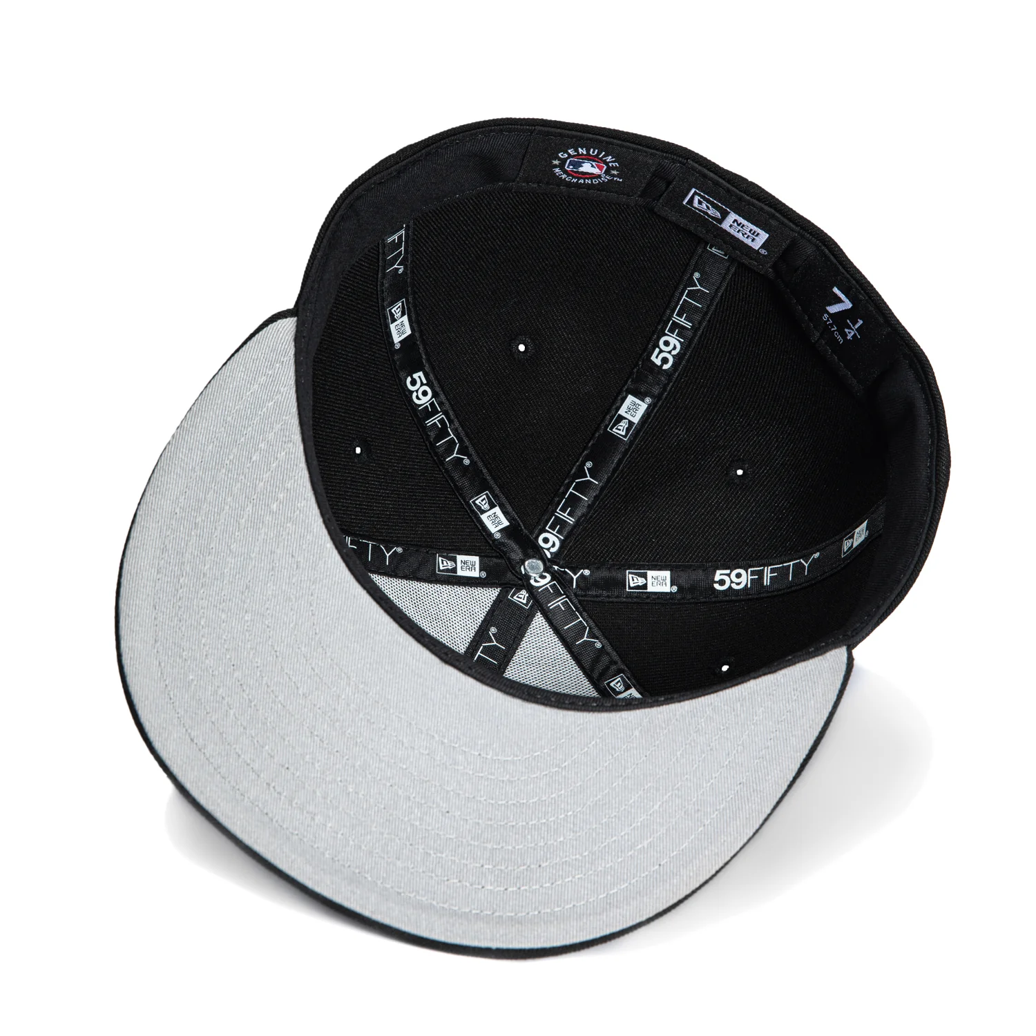 New Era 59Fifty Los Angeles Dodgers Hat - Black, White - Image 2