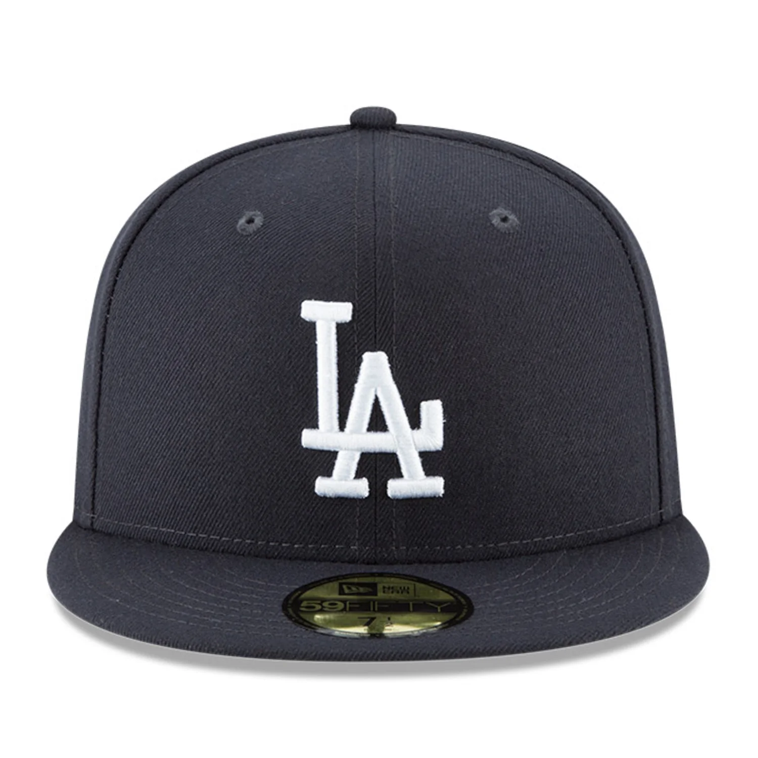 New Era 59Fifty Los Angeles Dodgers Hat - Navy, White - Image 2