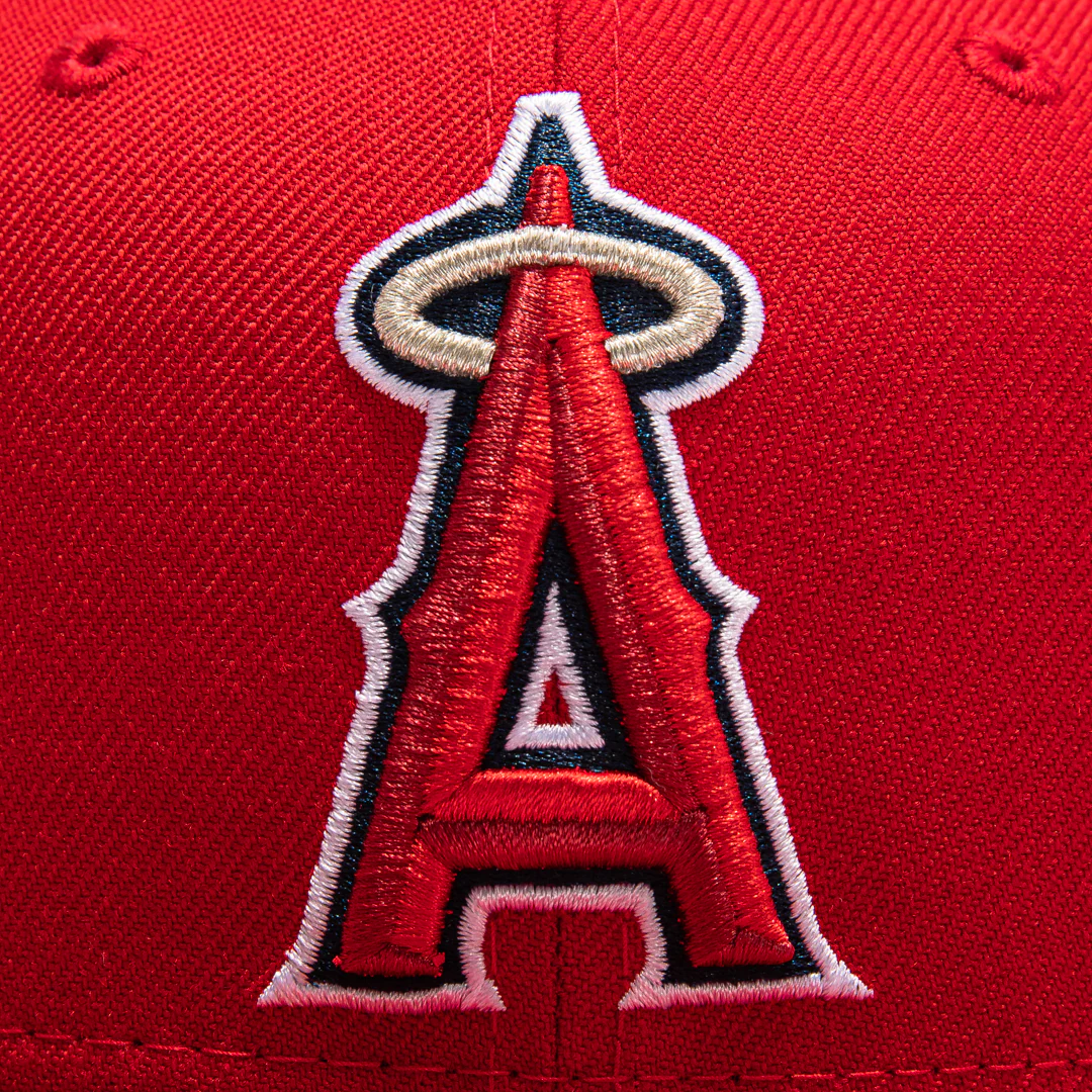 New Era 59Fifty Retro On-Field Los Angeles Angels Game Hat - Red - Image 4