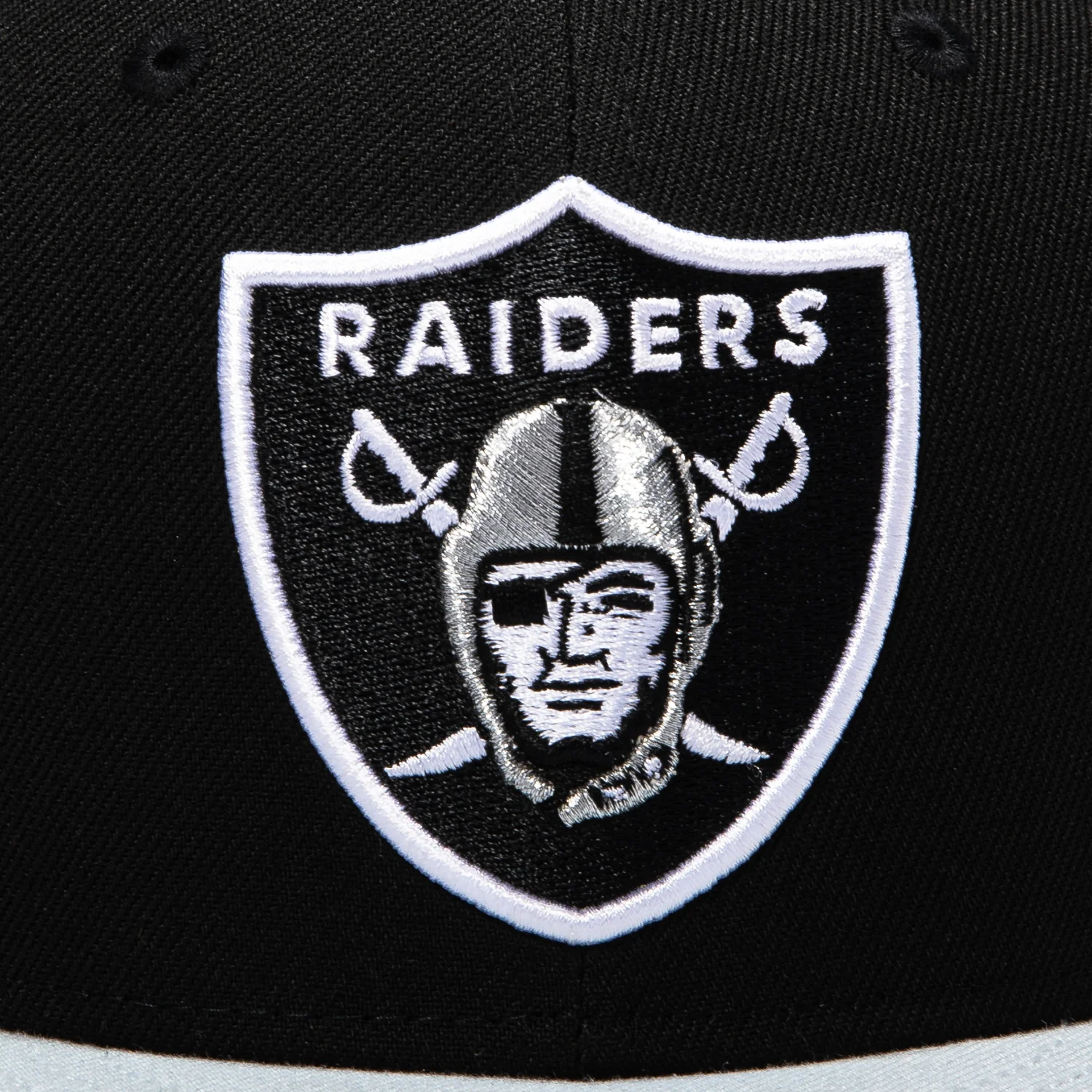New Era 9Fifty Las Vegas Raiders Snapback Hat - Black, Gray - Image 3