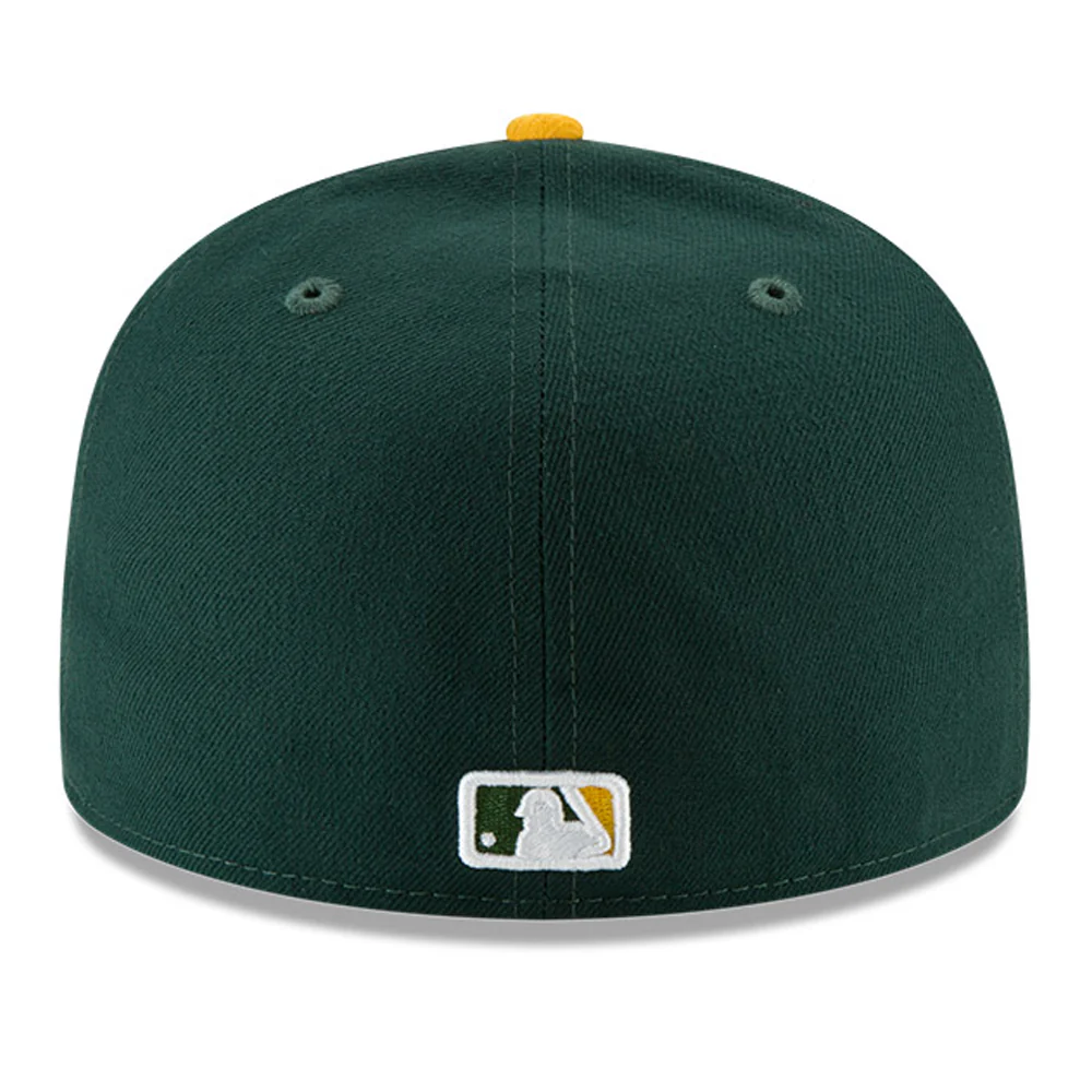 New Era 59Fifty Authentic Collection Oakland Athletics Home Hat - Green, Gold - Image 3