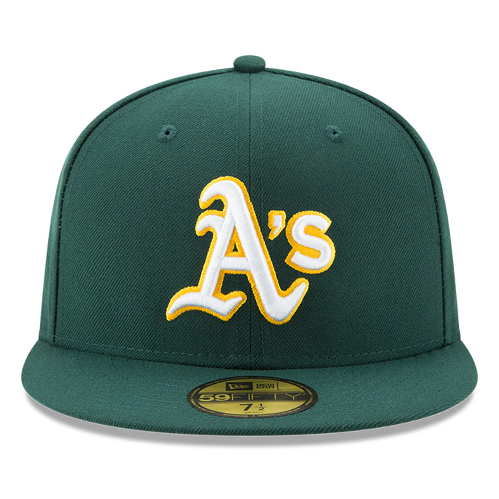 New Era 59Fifty Authentic Collection Oakland Athletics Road Hat - Dark Green - Image 2
