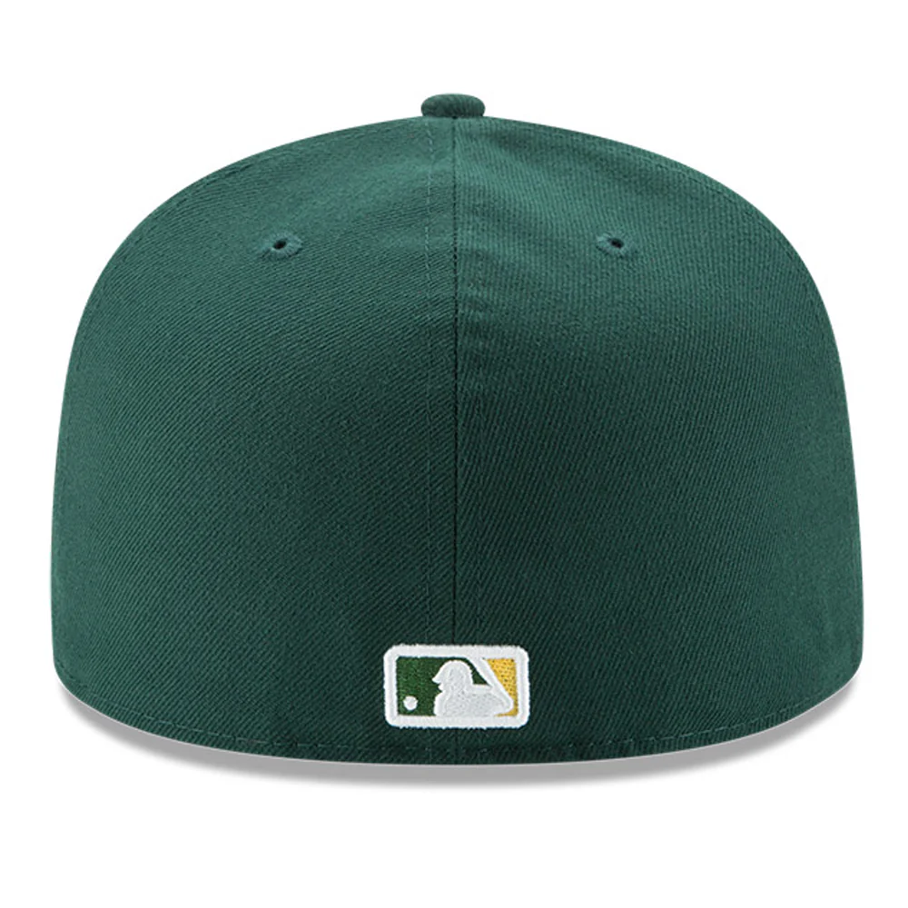 New Era 59Fifty Authentic Collection Oakland Athletics Road Hat - Dark Green - Image 3