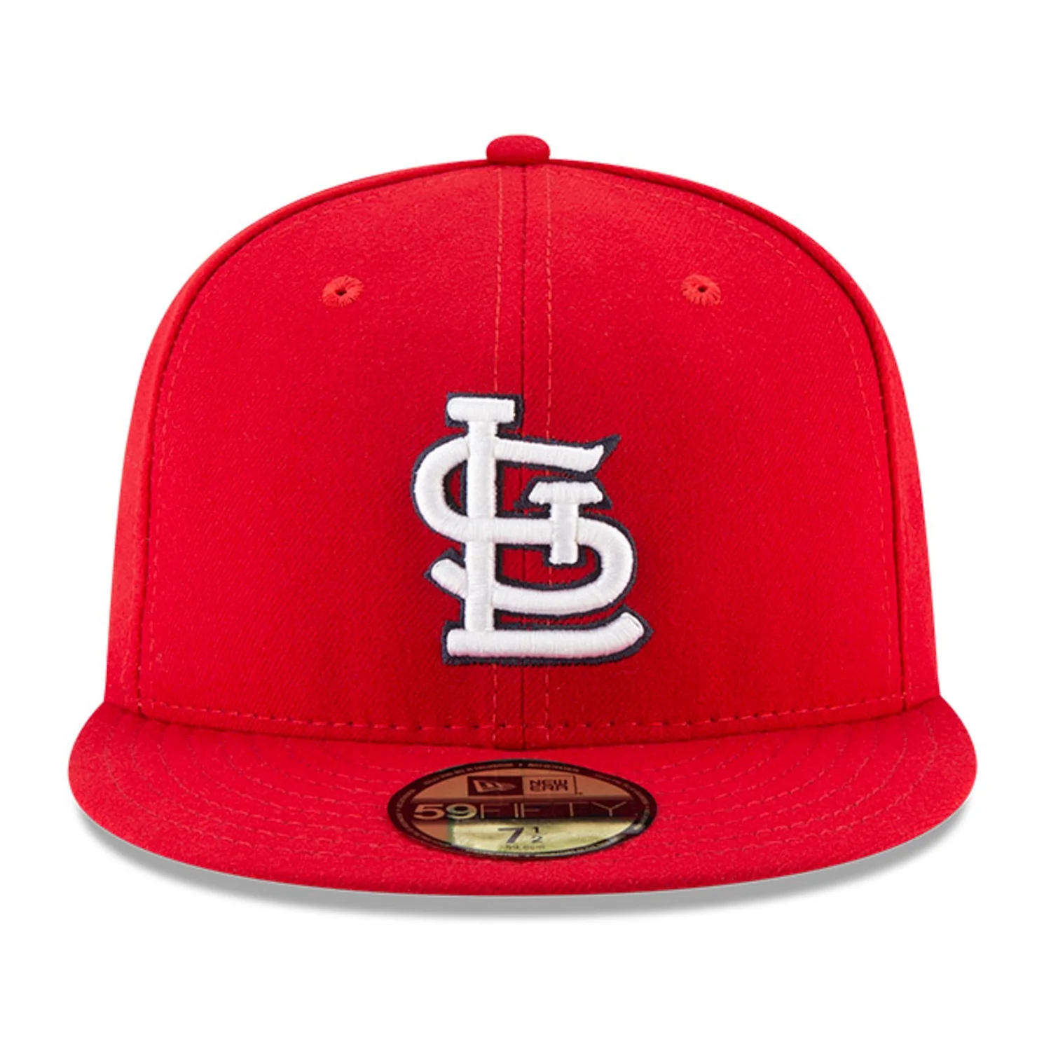 New Era 59Fifty Authentic Collection St. Louis Cardinals Game Hat - Red, White - Image 2
