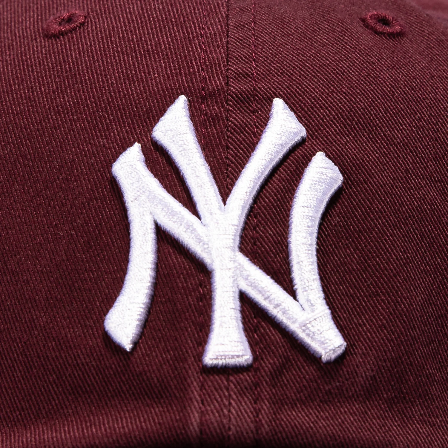 47 Brand New York Yankees Cleanup Adjustable Hat - Dark Maroon - Image 3