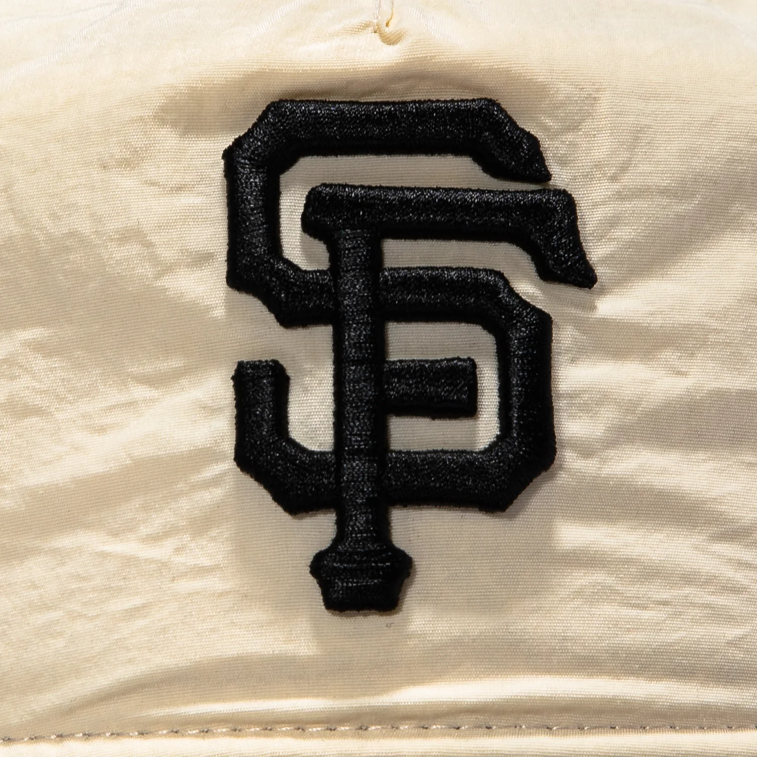 New Era 19Twenty Nylon San Francisco Giants Pre-curved Snapback Hat - Stone, Black - Image 3