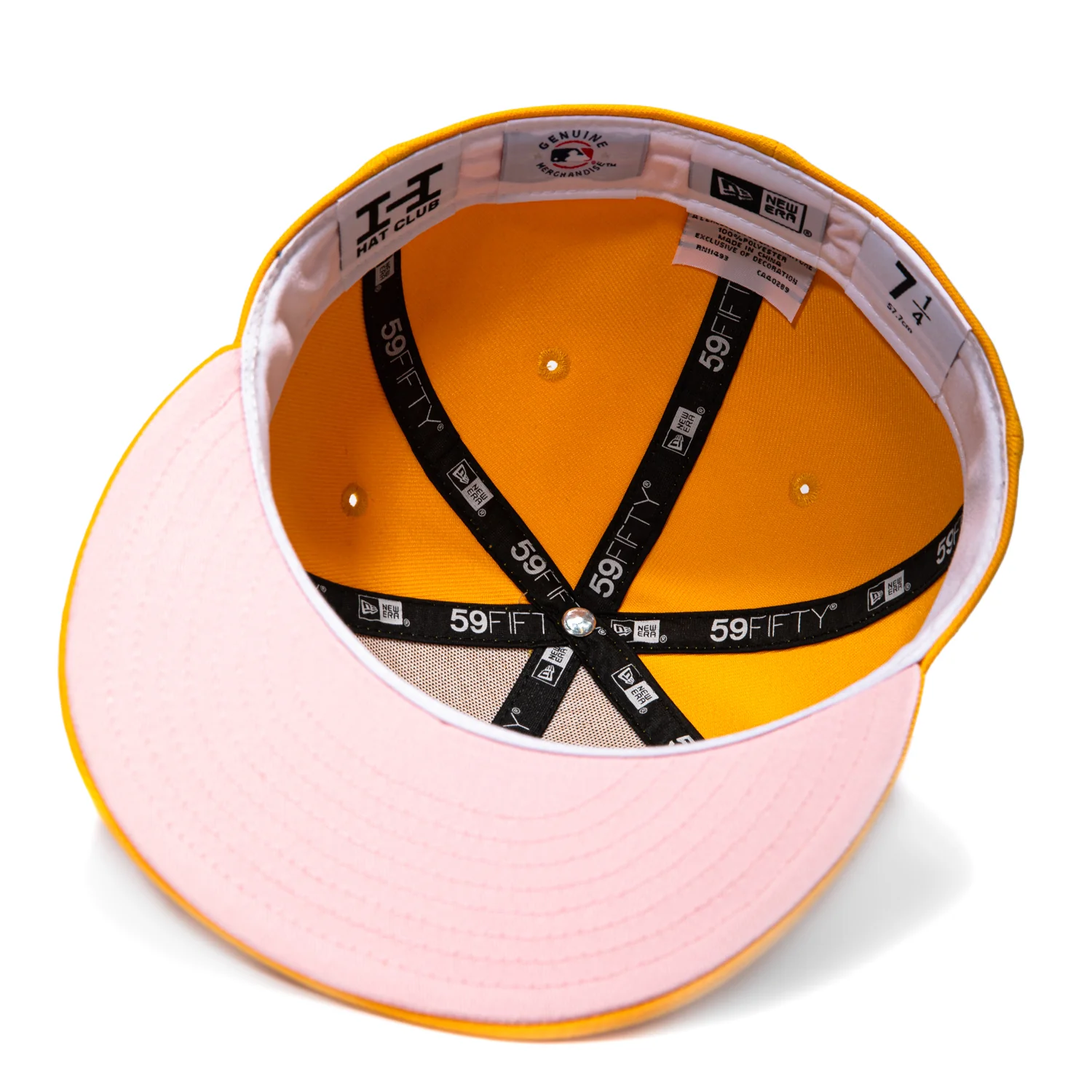 New Era 59Fifty Pink Lemonade Los Angeles Dodgers Shohei Ohtani Patch Pink UV Hat - Gold - Image 2
