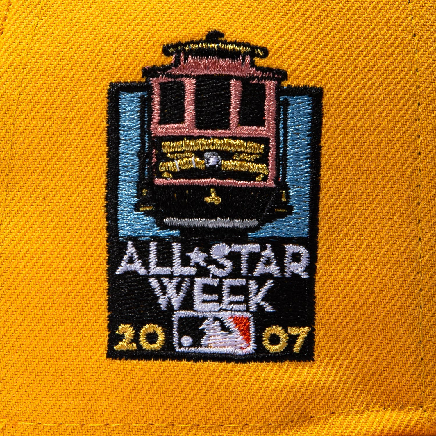 New Era 59Fifty Pink Lemonade San Francisco Giants 2007 All Star Week Patch Pink UV Hat - Gold - Image 5