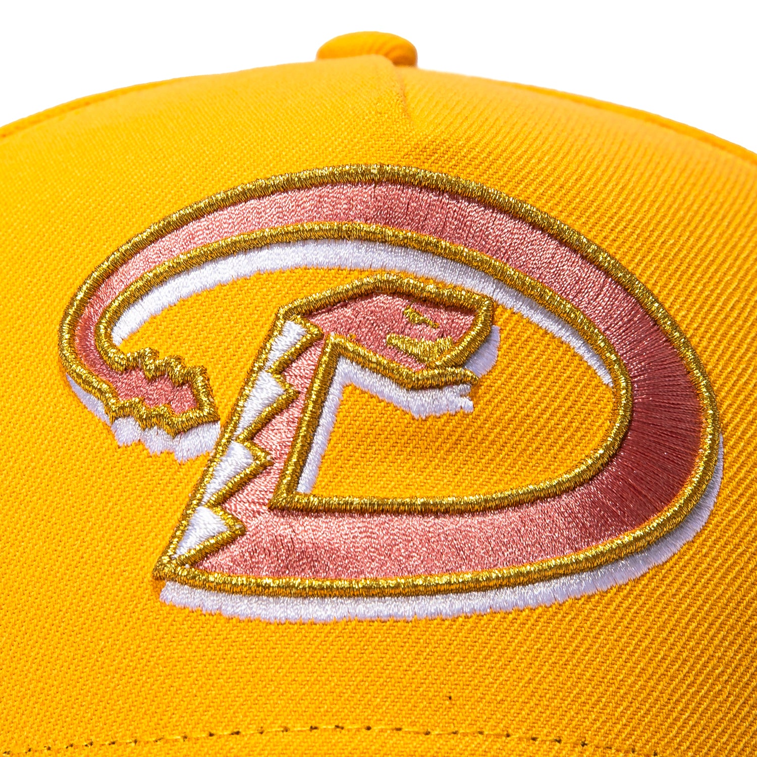New Era 9Forty A-Frame Pink Lemonade Arizona Diamondbacks 2001 World Series Patch D Pink UV Snapback Hat - Gold - Image 3