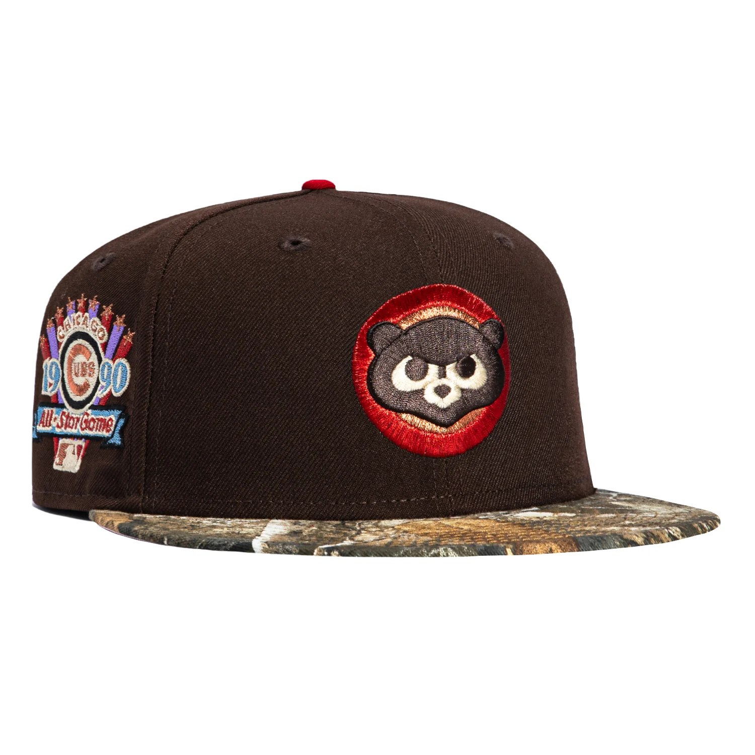 New Era 59Fifty Chicago Cubs 1990 All Star Game Patch Hat - Brown, Realtree