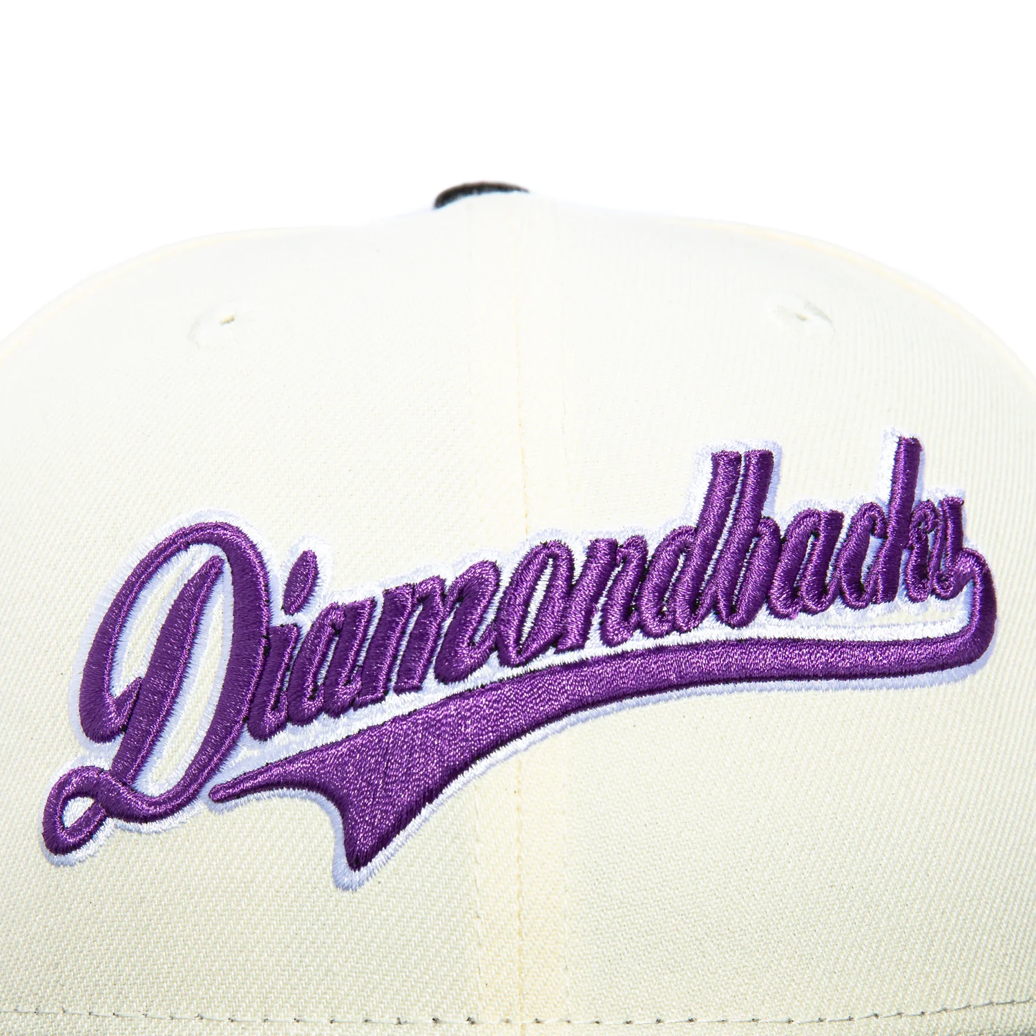New Era 59Fifty Arizona Diamondbacks 2001 World Series Patch Script Pink UV Hat - White, Black, Purple - Image 4