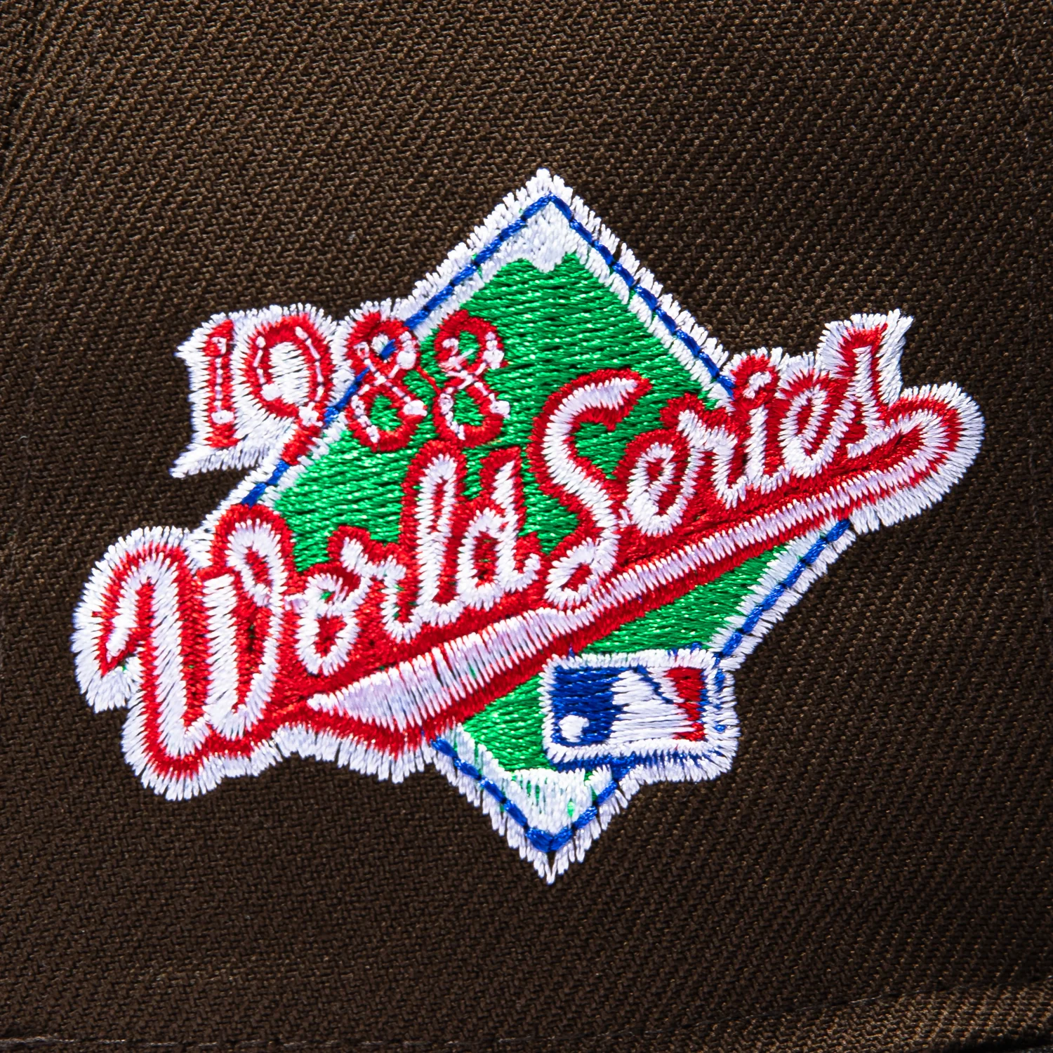 New Era 59Fifty Los Angeles Dodgers 1988 World Series Patch Upside Down Heart Pink UV Hat - Brown, Black - Image 5