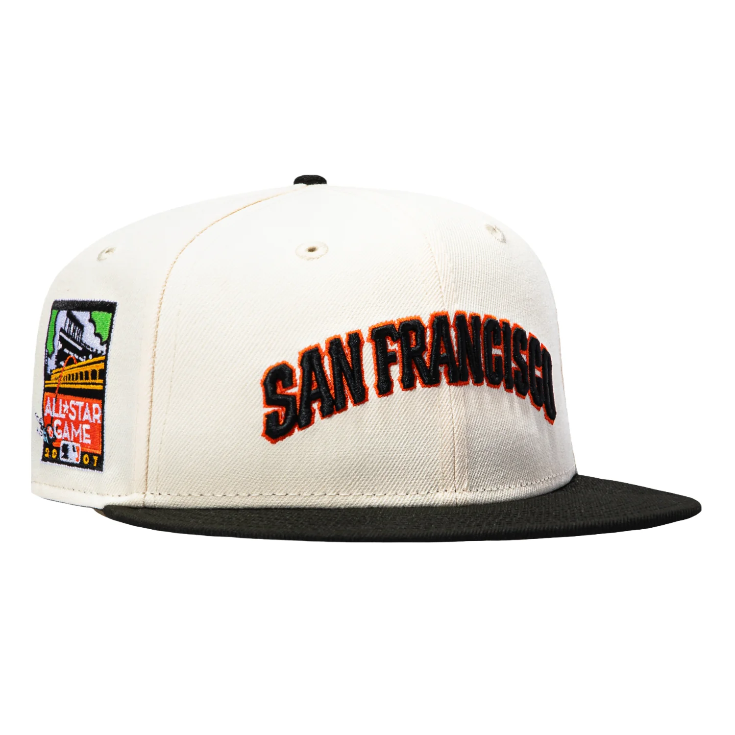 New Era 59Fifty San Francisco Giants 2007 All Star Game Patch Hat - White, Black