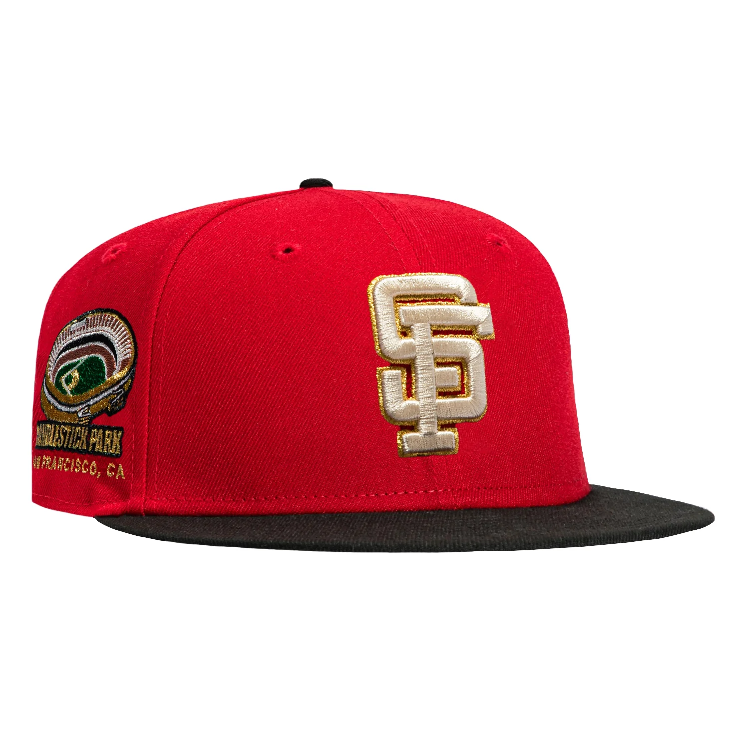 New Era 59Fifty San Francisco Giants Candlestick Park Patch Hat - Red, Black