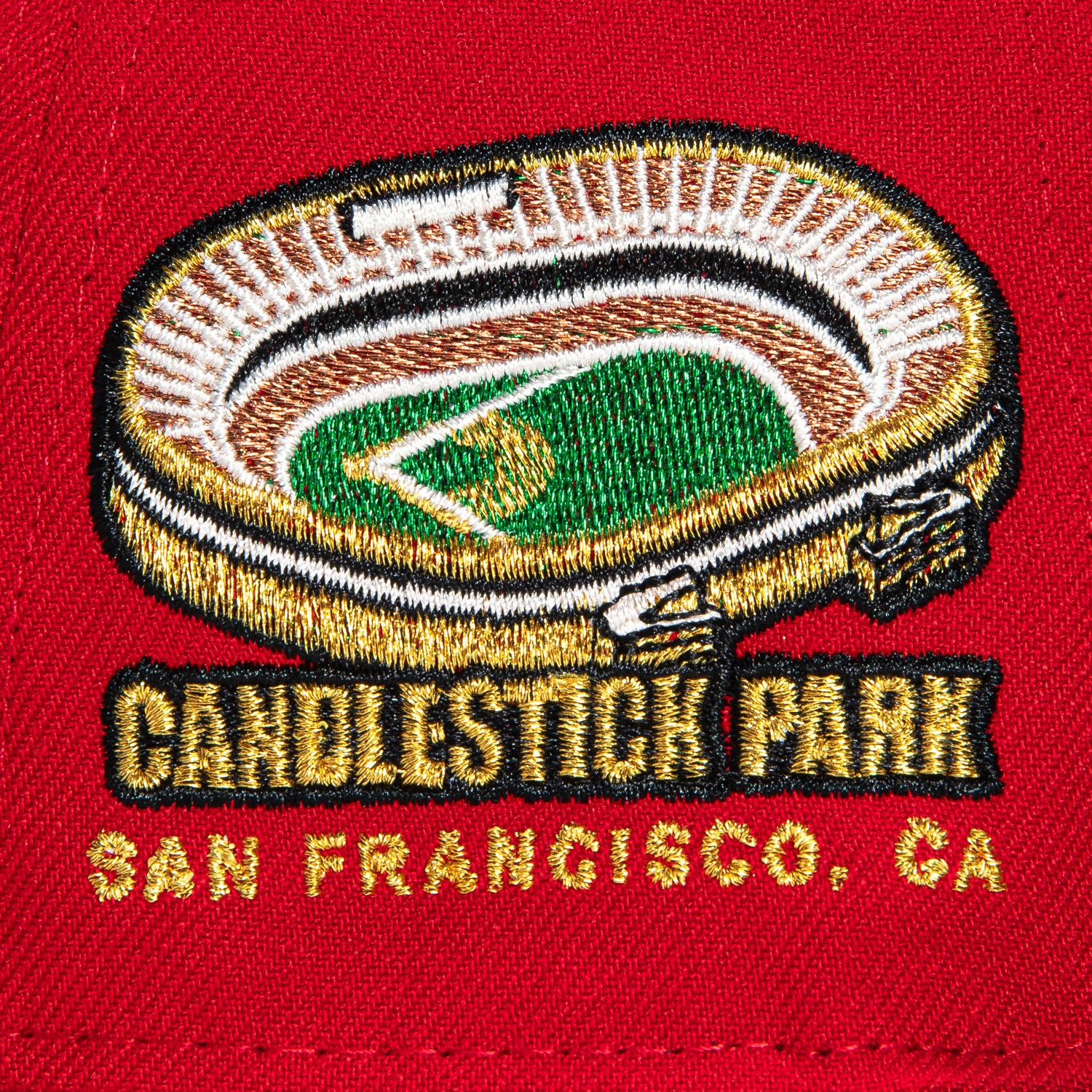 New Era 59Fifty San Francisco Giants Candlestick Park Patch Hat - Red, Black - Image 5