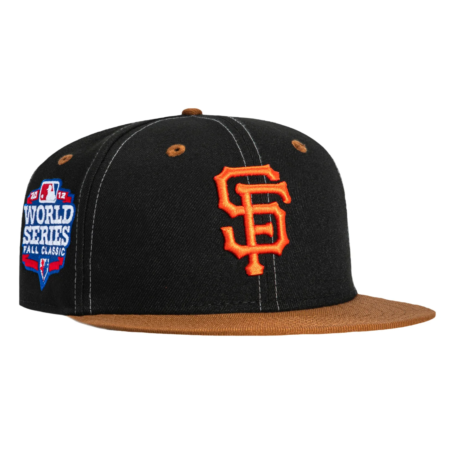 New Era 59Fifty San Francisco Giants 2012 World Series Patch Pink UV Hat - Black, Gold