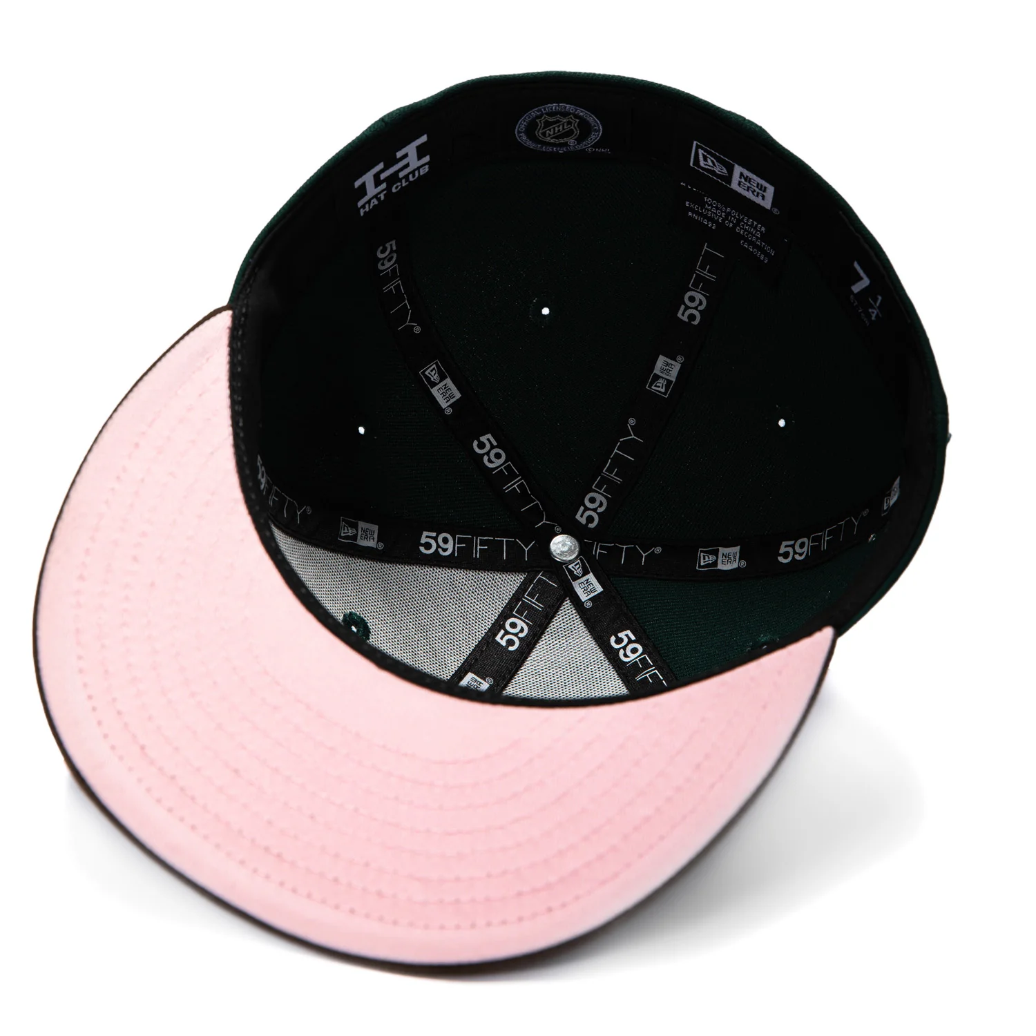 New Era 59Fifty San Jose Sharks 20th Anniversary Patch Alternate Pink UV Hat - Green, Brown - Image 2