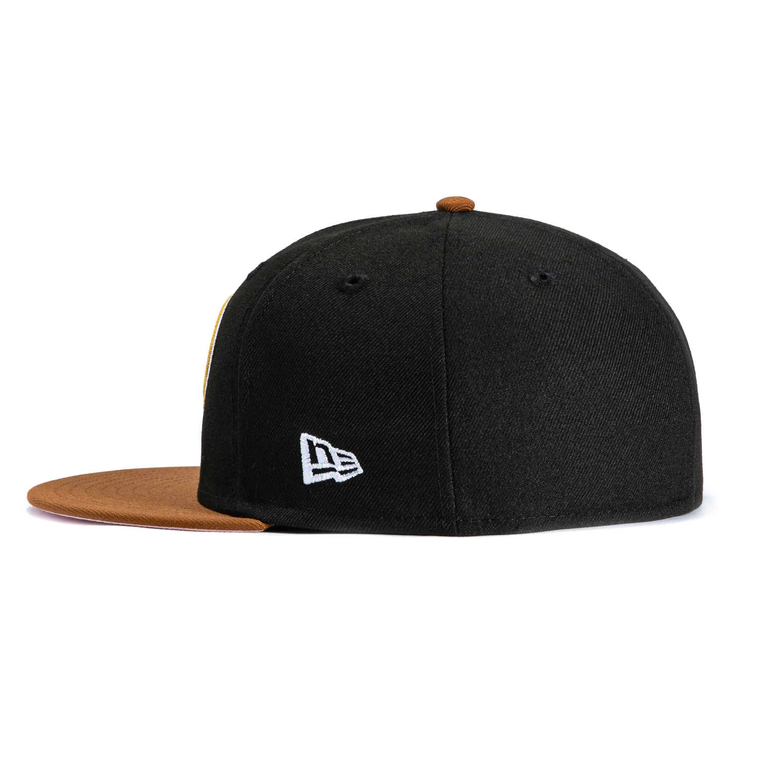 New Era 59Fifty Dallas Stars 20th Anniversary Patch 2003 Alternate Pink UV Hat - Black, Khaki - Image 3