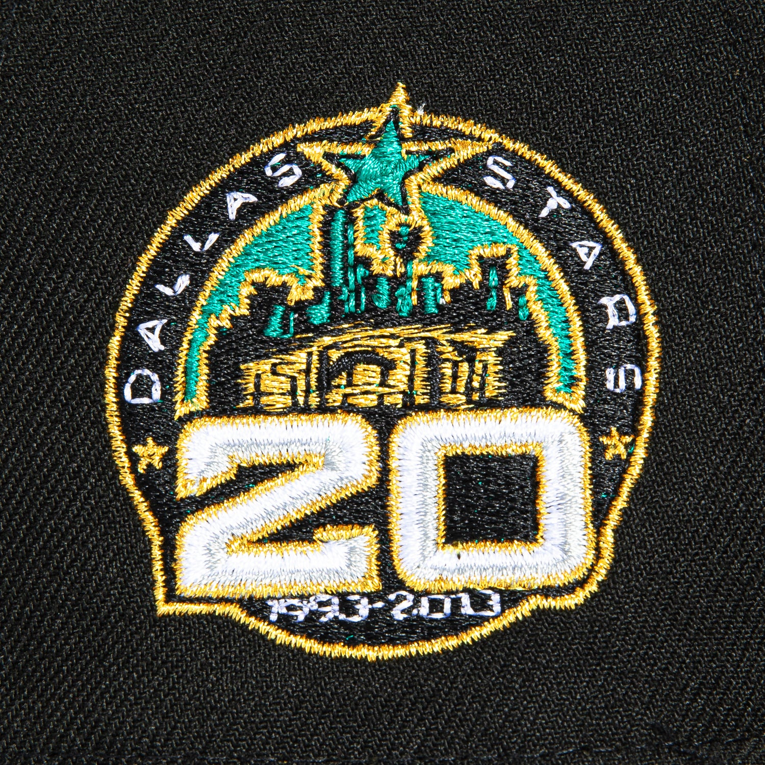 New Era 59Fifty Dallas Stars 20th Anniversary Patch 2003 Alternate Pink UV Hat - Black, Khaki - Image 5