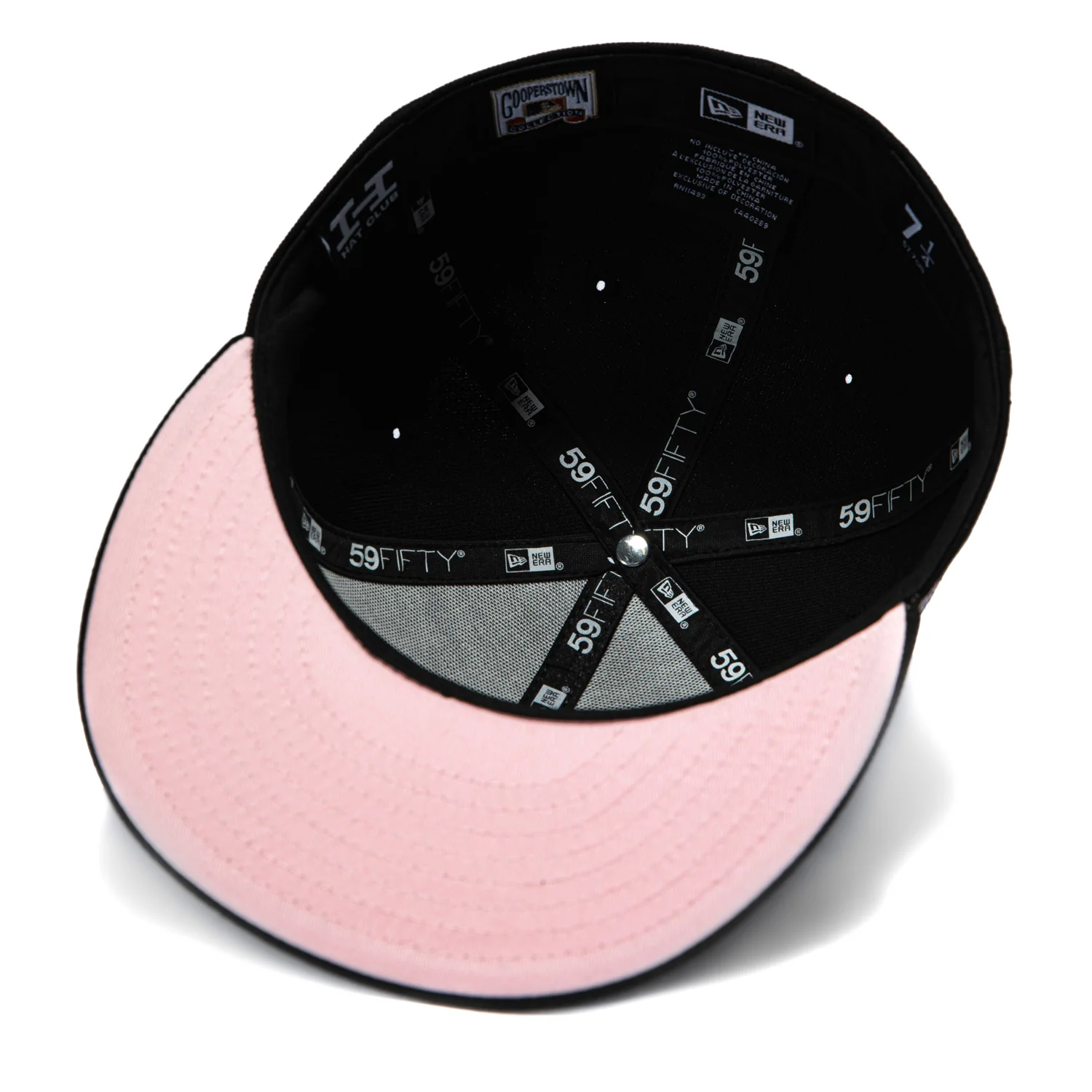 New Era 59Fifty Los Angeles Dodgers 2020 World Series Champions Patch D Pink UV Hat - Black, Royal, Pink - Image 2