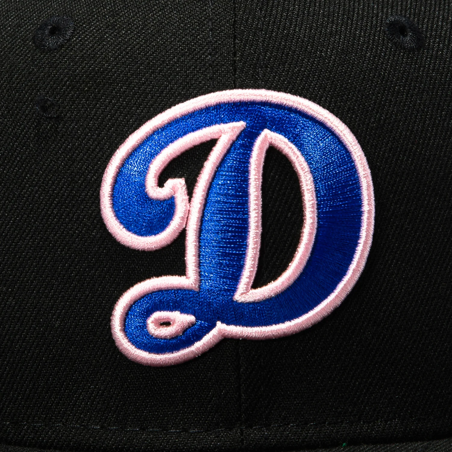 New Era 59Fifty Los Angeles Dodgers 2020 World Series Champions Patch D Pink UV Hat - Black, Royal, Pink - Image 4
