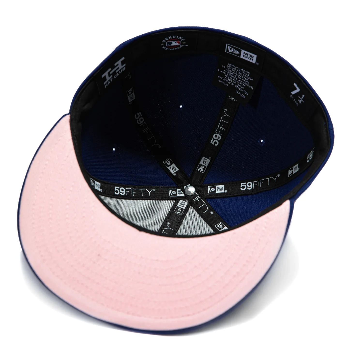 New Era 59Fifty Los Angeles Dodgers 2025 World Series Patch Pink UV Hat - Royal - Image 2