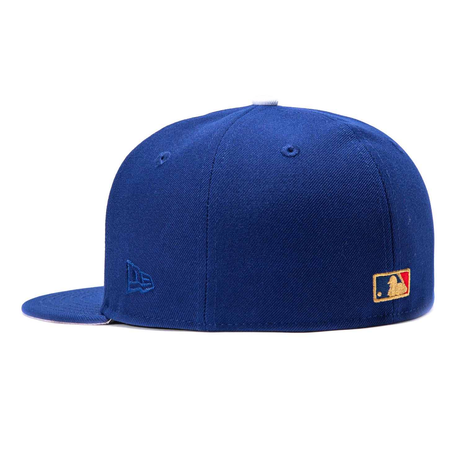 New Era 59Fifty Los Angeles Dodgers 2025 World Series Patch Pink UV Hat - Royal - Image 3