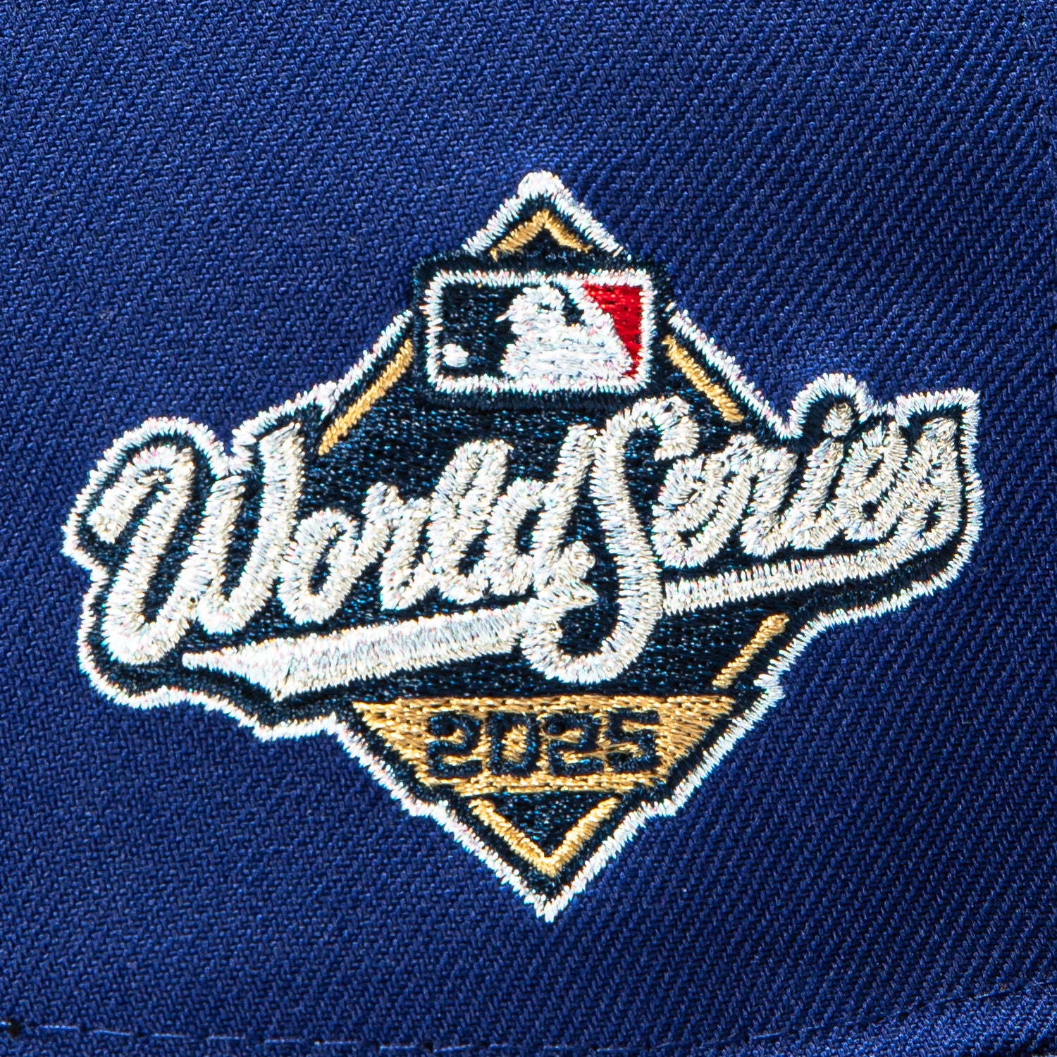 New Era 59Fifty Los Angeles Dodgers 2025 World Series Patch Pink UV Hat - Royal - Image 5