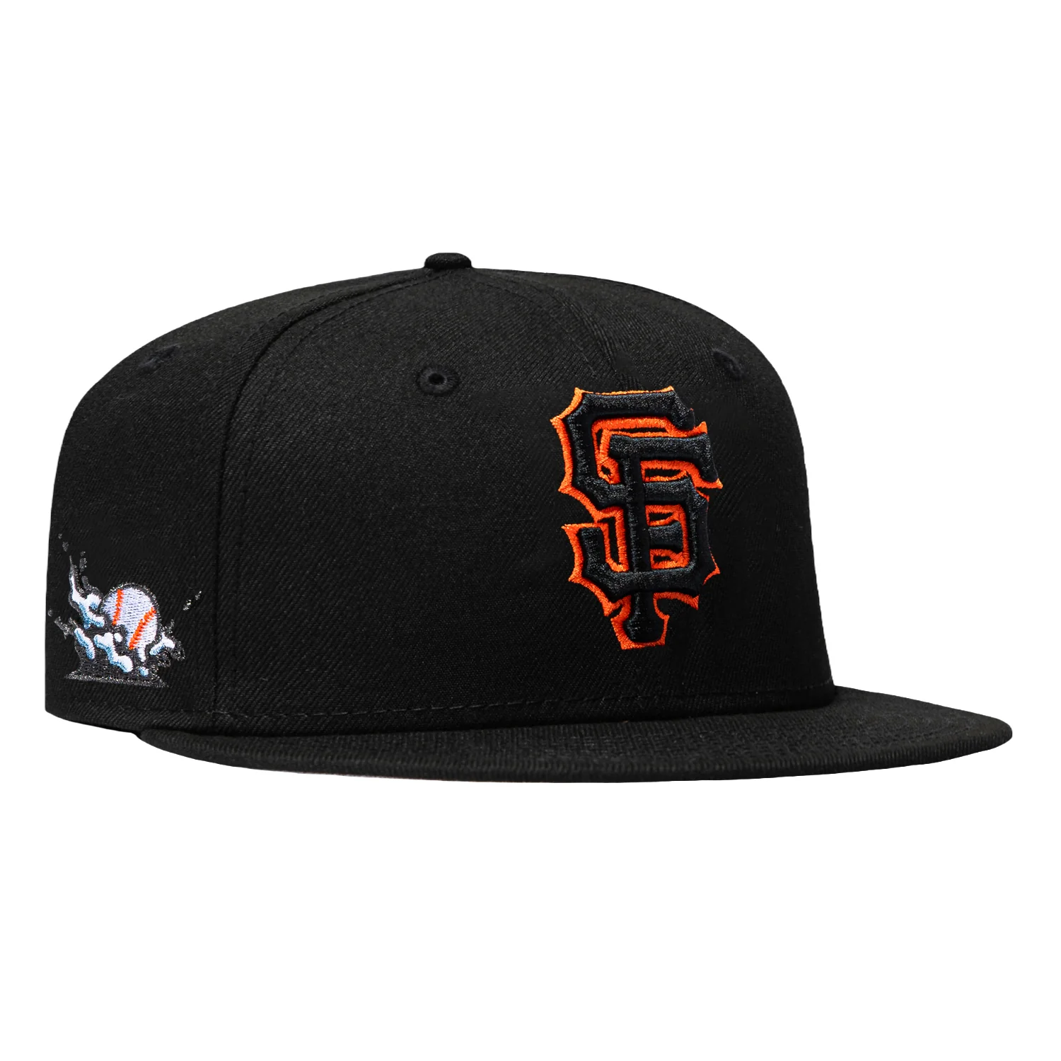New Era 59Fifty San Francisco Giants Splash Hat - Black, Black, Orange