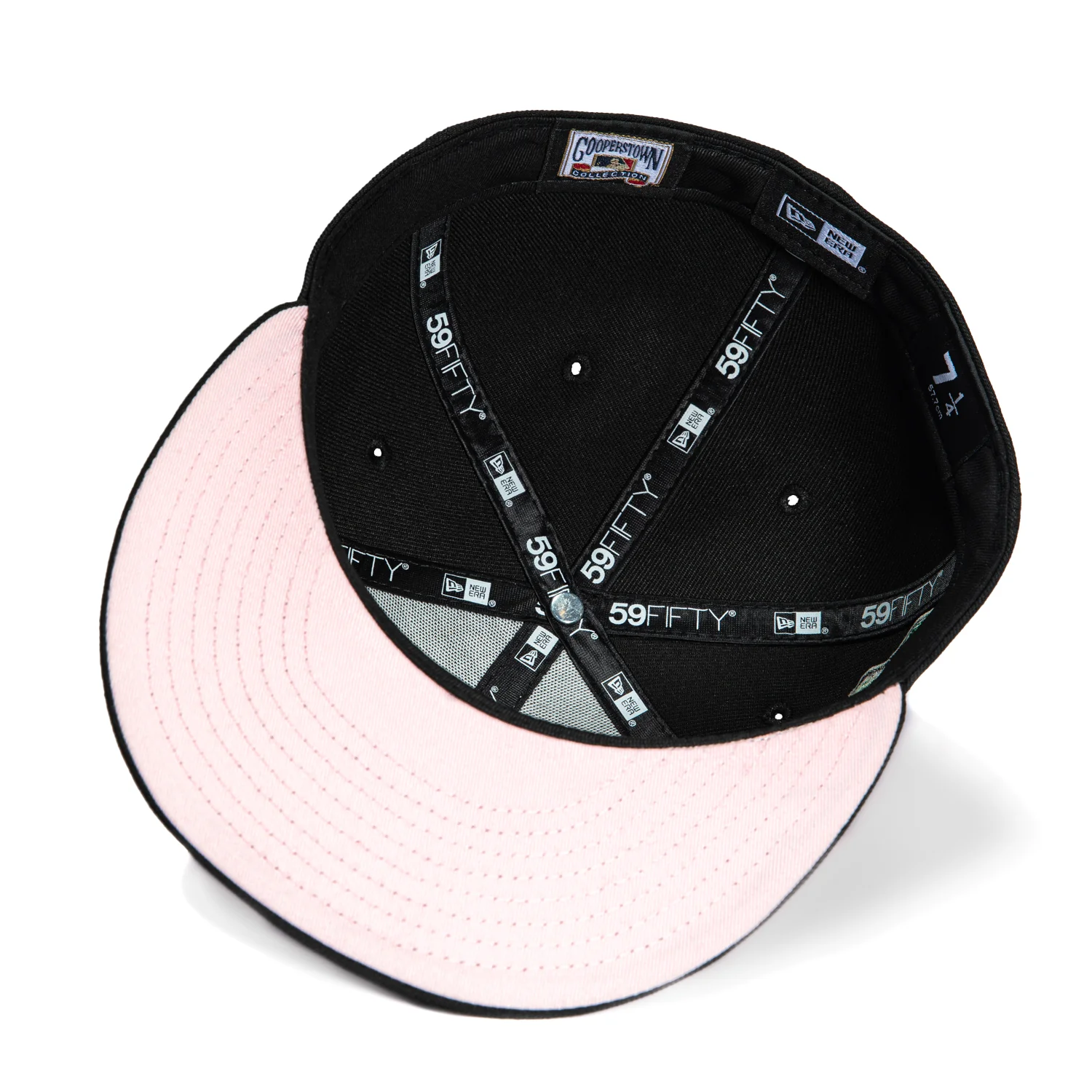 New Era 59Fifty Los Angeles Lakers 310 Patch LA Gradient Pink UV Hat - Black - Image 2