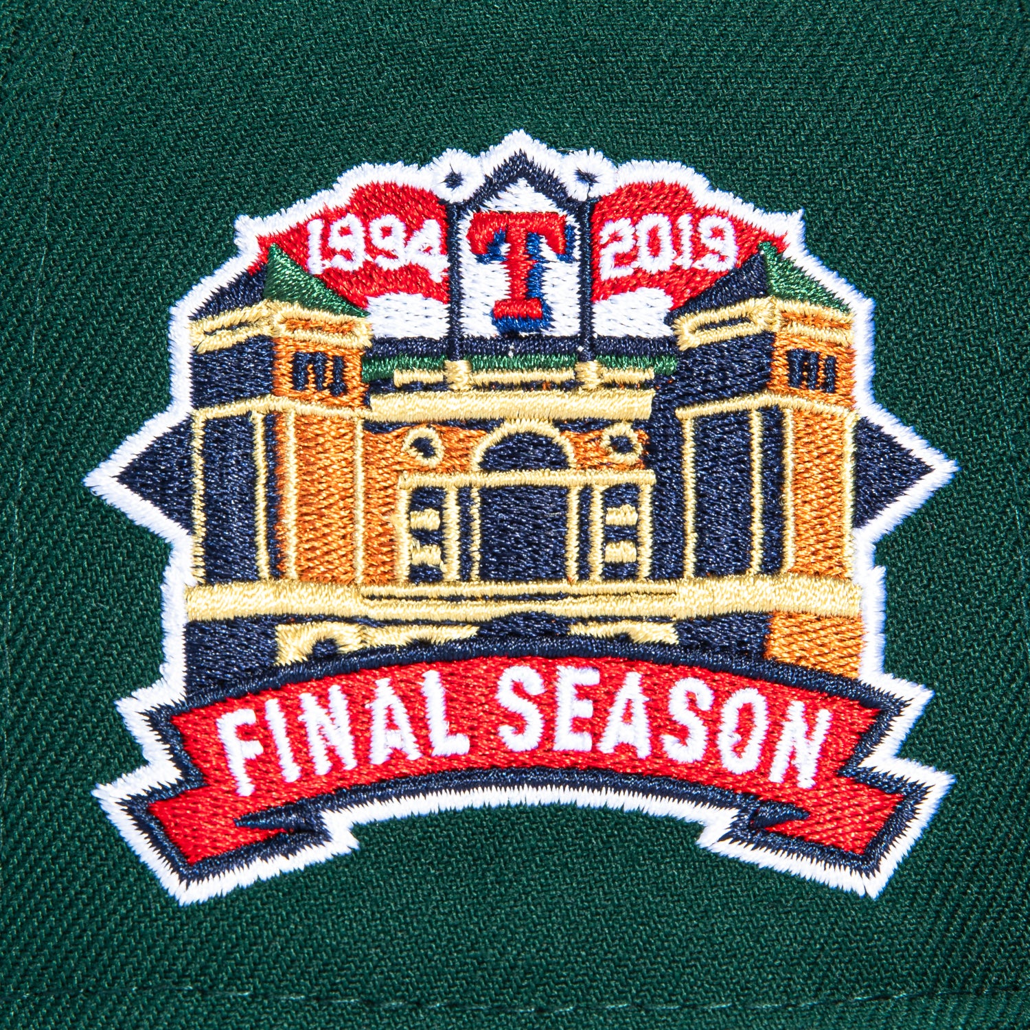 New Era 59Fifty Texas Rangers Final Season Patch Pink UV Script Hat - Green - Image 5