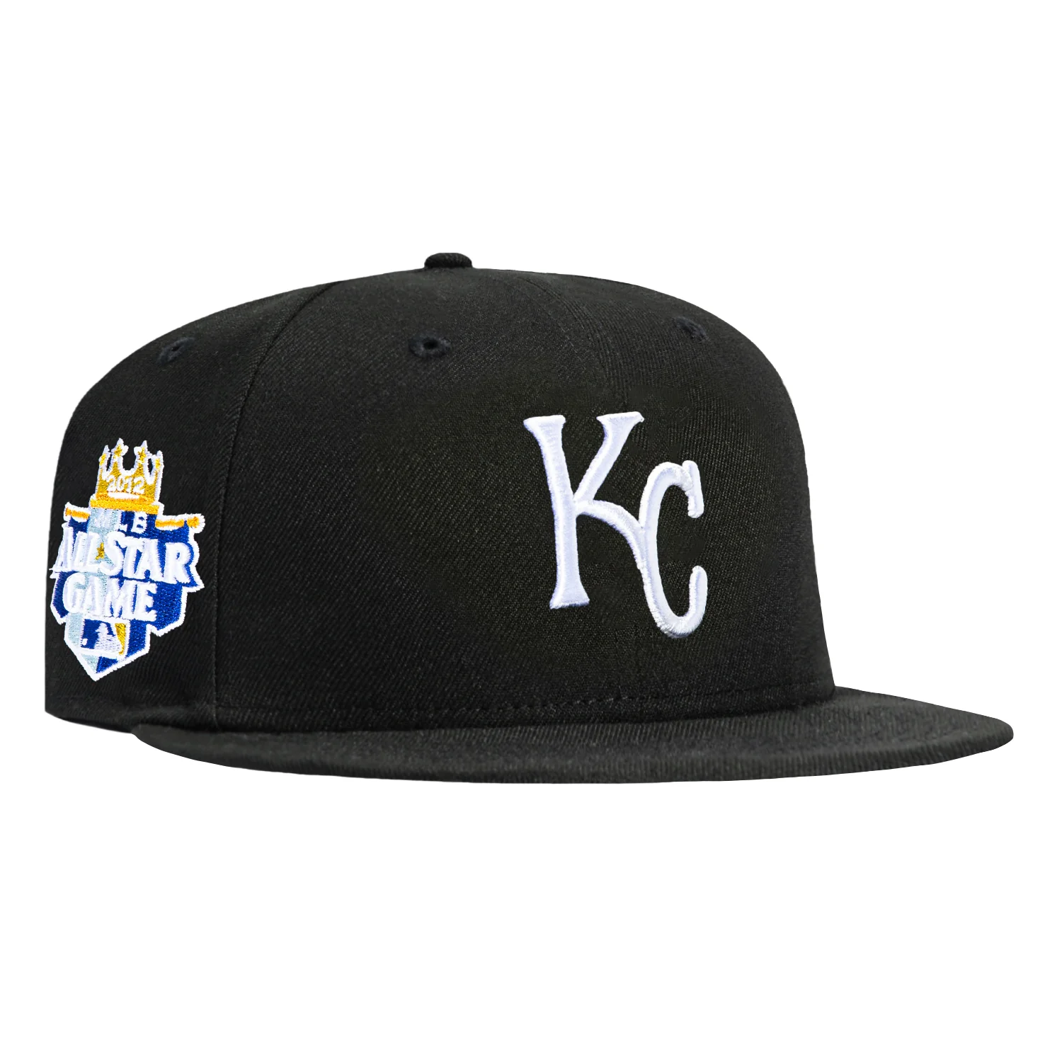 New Era 59Fifty Kansas City Royals 2012 All Star Game Patch Pink UV Hat - Black, White
